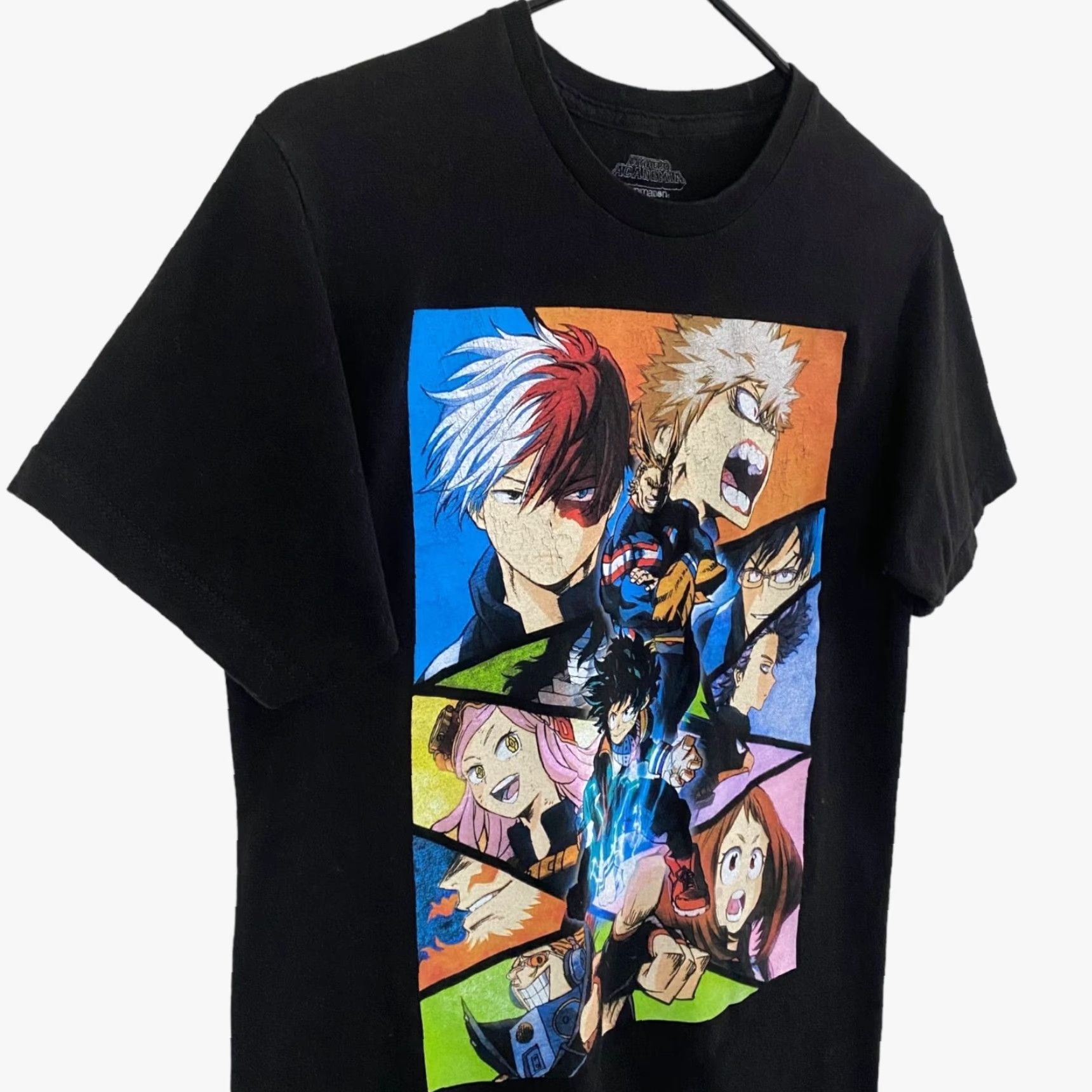 Vintage My Hero Academia Anime T-Shirt Black Men's Medium Izuku Midoriya Bakugo Katsuki Size US M / EU 48-50 / 2 - 4 Thumbnail