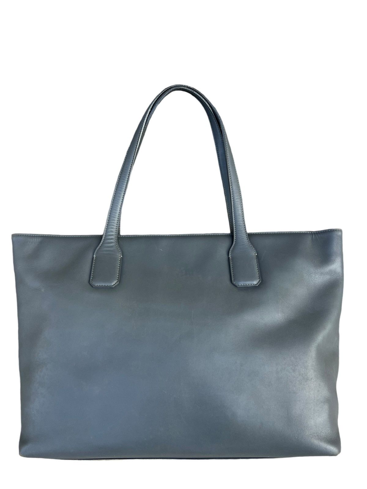 Japanese Brand × Leather THE PITH Japan Distress Muddy Patina Leather Tote Bag Size ONE SIZE - 4 Thumbnail