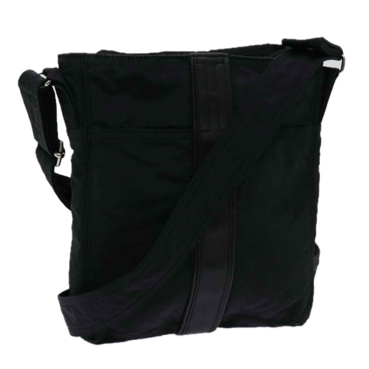 image of Hermes Acapulco Bandouliere Mm Shoulder Bag Nylon Black Auth Bs13399, Women's