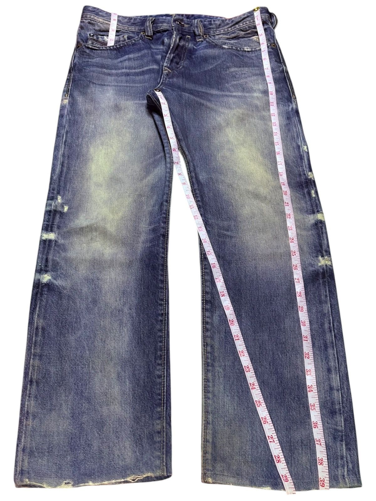 Diesel Vintage Diesel Buster Button Fly Mud Wash Distressed Jeans Size US 29 - 12 Thumbnail