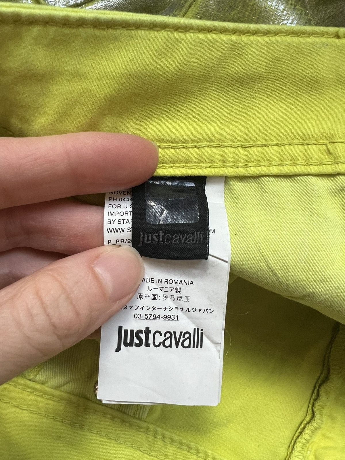 Just Cavalli Just Cavalli Neon Green Skinny Pants Size 27" / US 4 / IT 40 - 7 Thumbnail