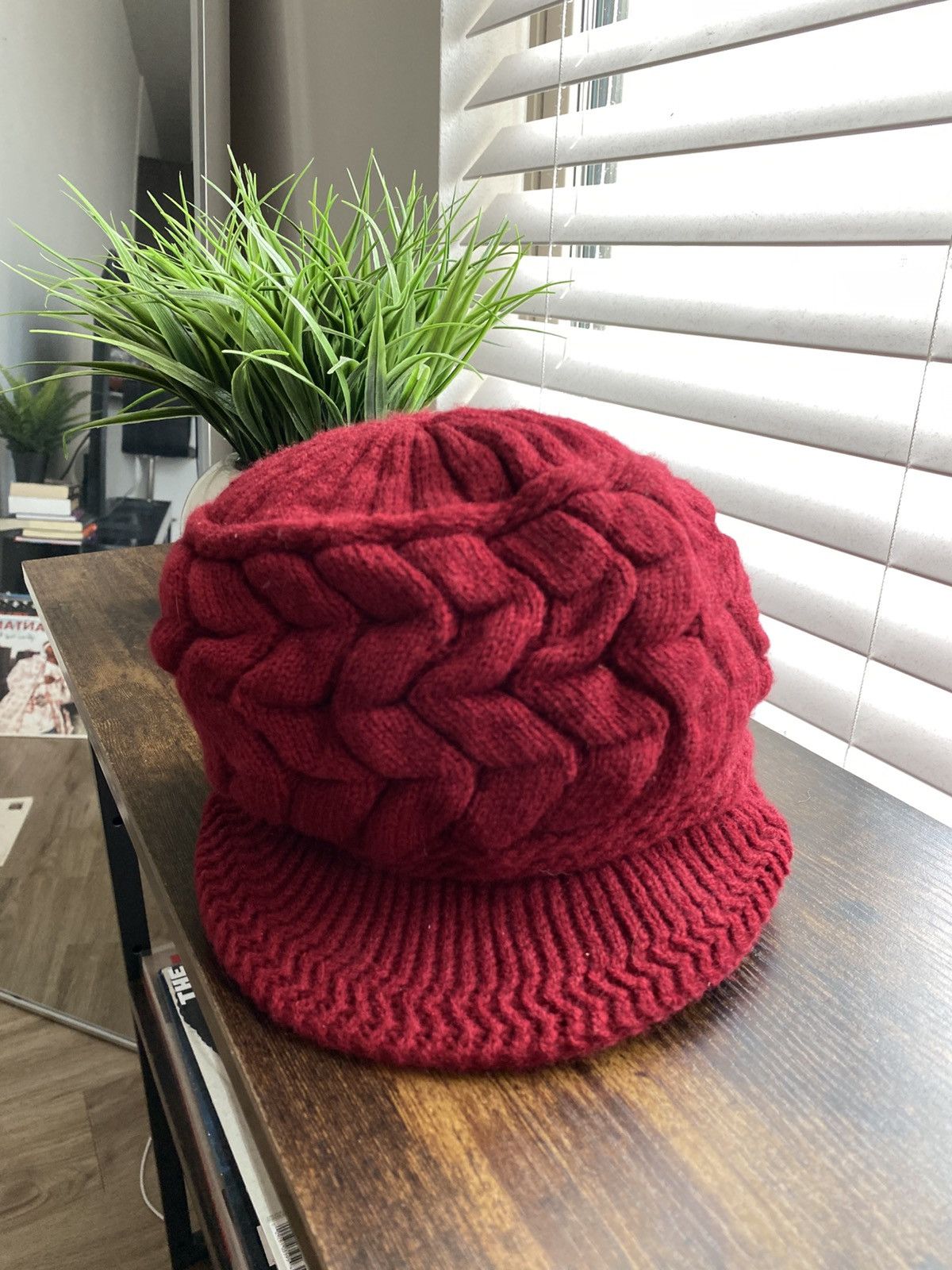 Other Y2K Fleece Knit Beanie Size ONE SIZE - 2 Thumbnail
