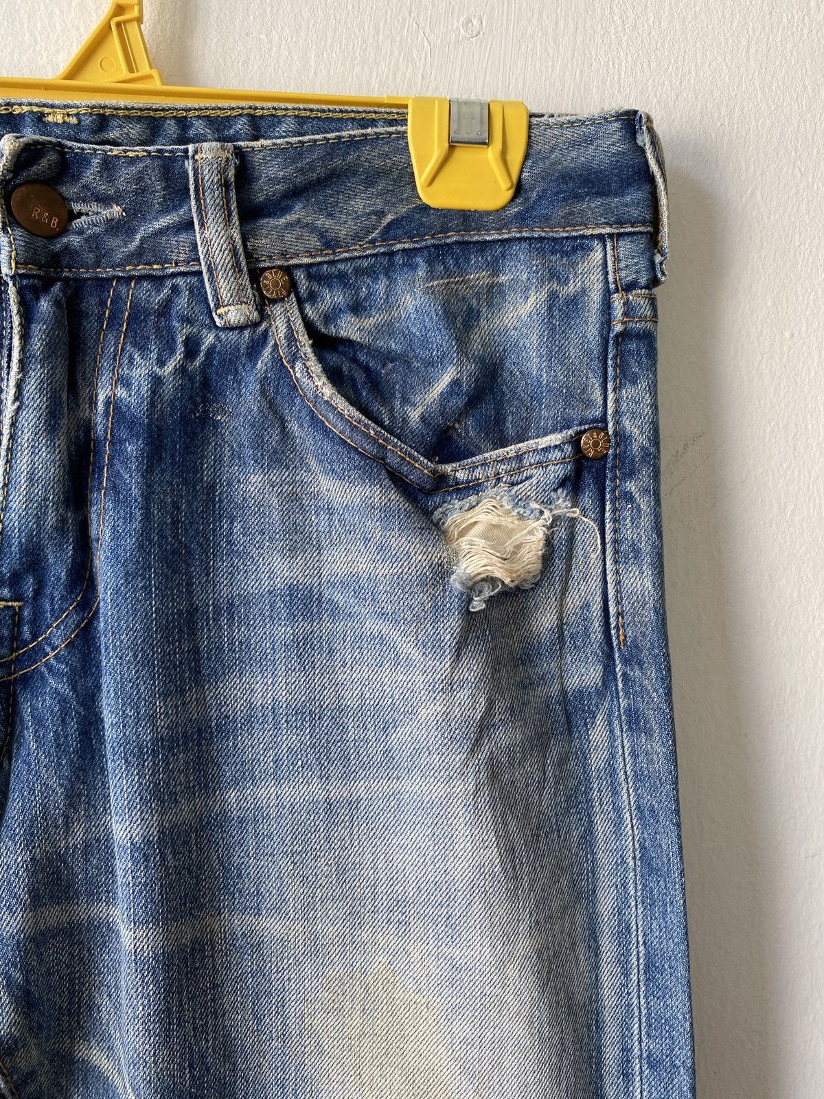 Japanese Brand Japanese Brand Rivet & Blue Flare Distressed Denim Size US 30 / EU 46 - 9 Thumbnail
