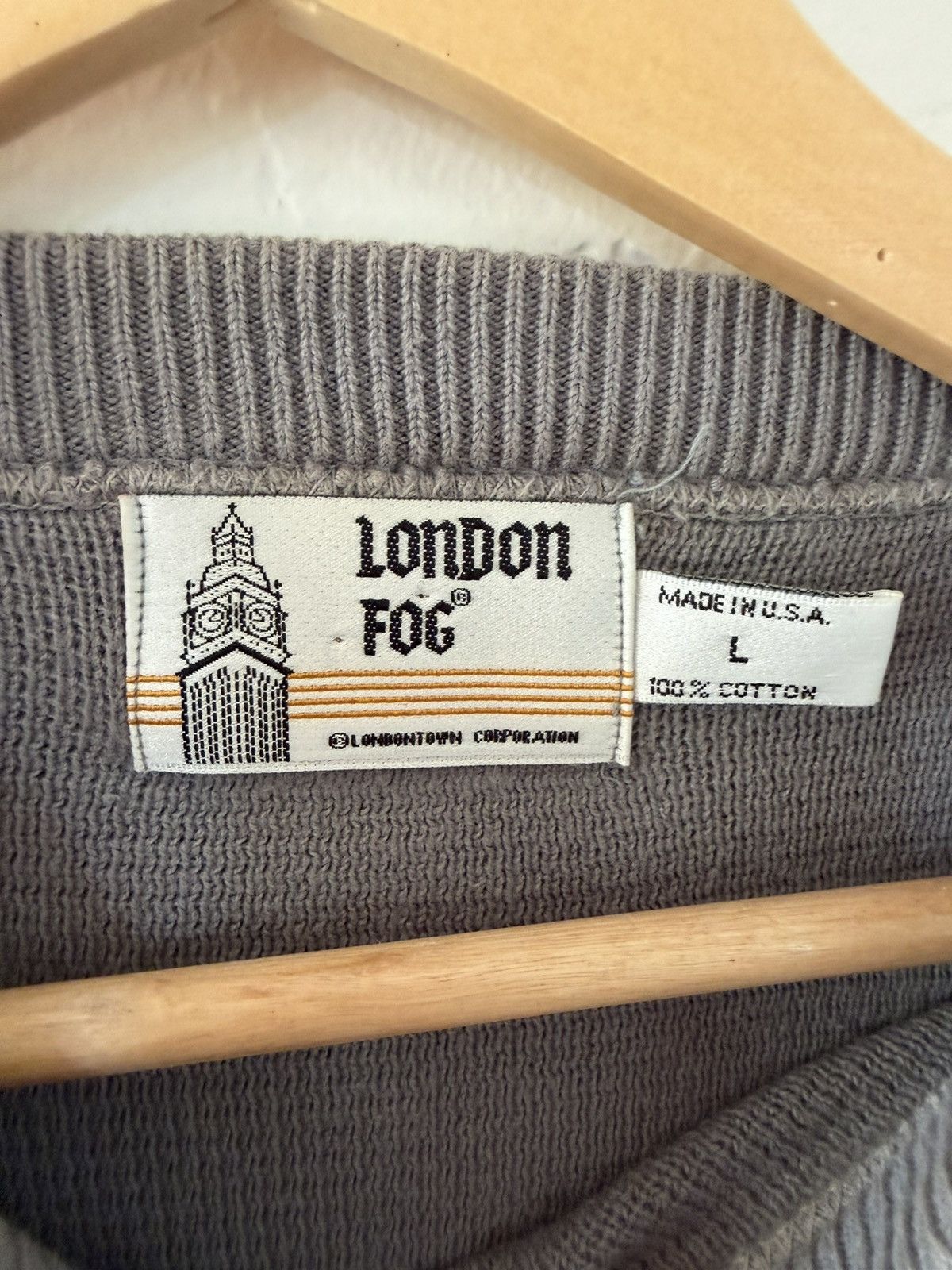 London Fog VINTAGE LONDON FOG SWEATER Size US L / EU 52-54 / 3 - 4 Thumbnail