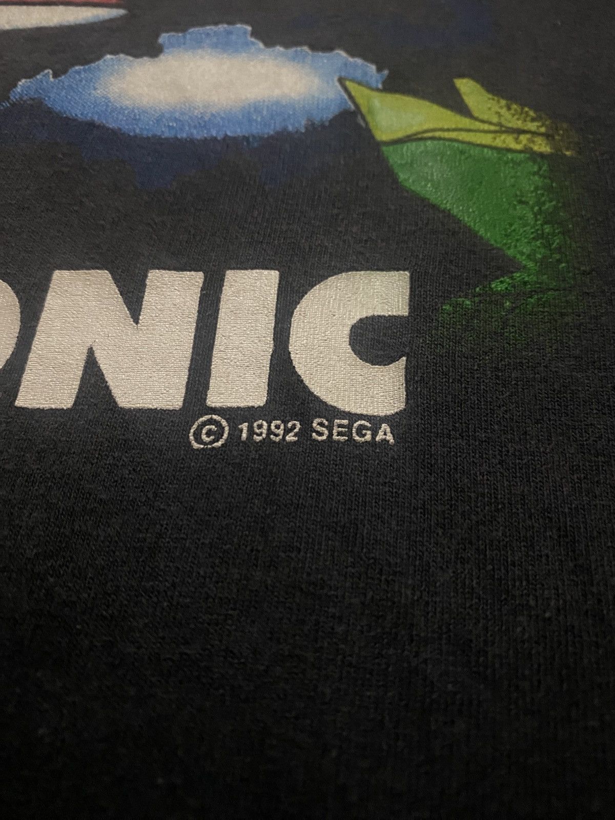 Vintage Rare! Vtg 1992 Sonic The Hedgehog By Sega Sunfaded T Shirt Size US M / EU 48-50 / 2 - 3 Thumbnail