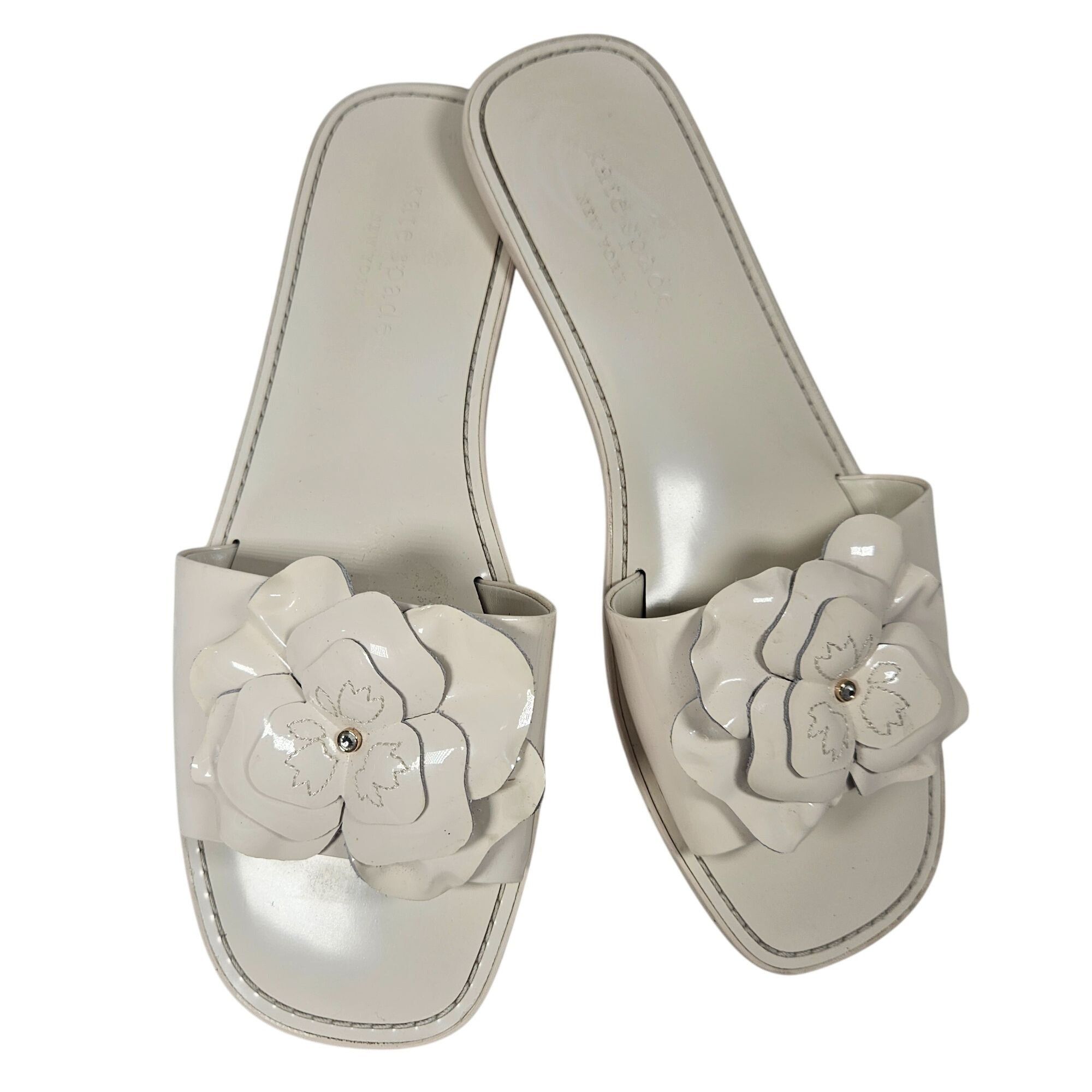 Kate Spade Kate Spade Women Floral Sandals White 9B Quiet Luxury Coquet Size US 9 / IT 39 - 5 Thumbnail