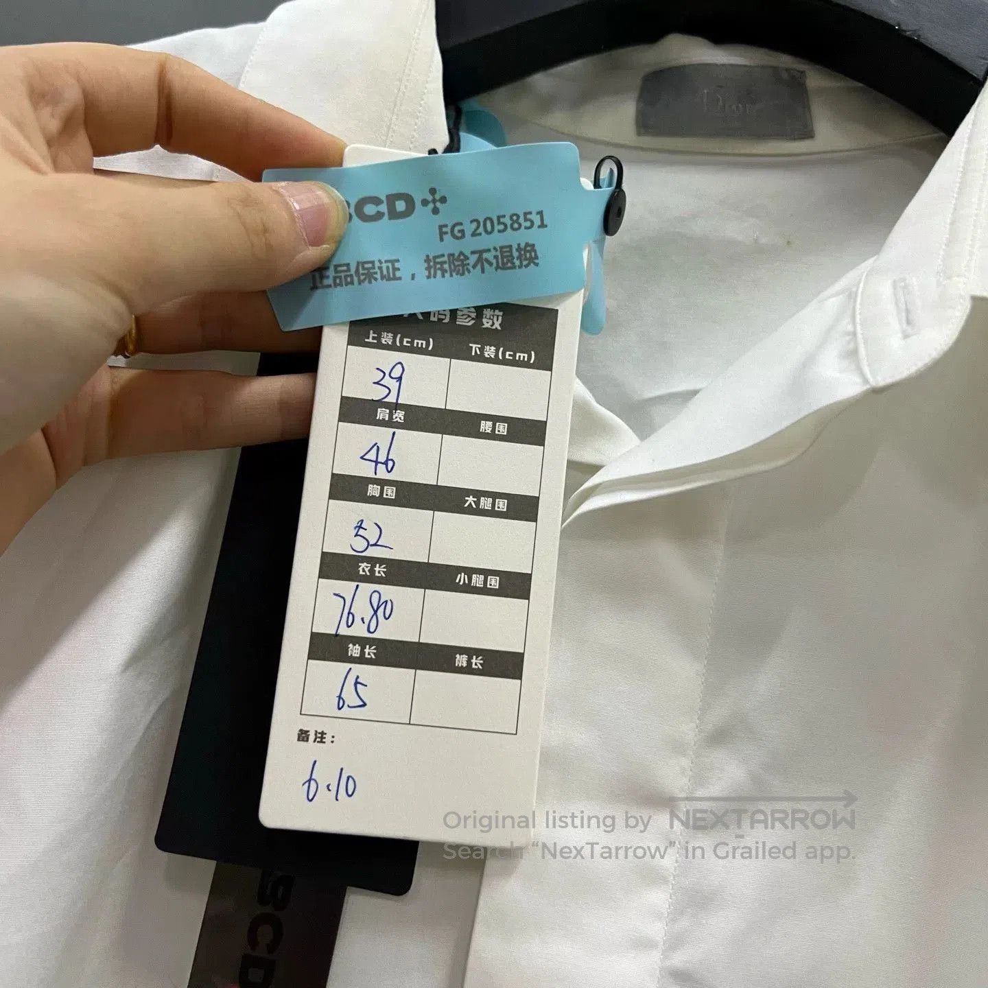 Dior Dior Embroidered Long Sleeve Shirt. Size M / US 6-8 / IT 42-44 - 5 Thumbnail