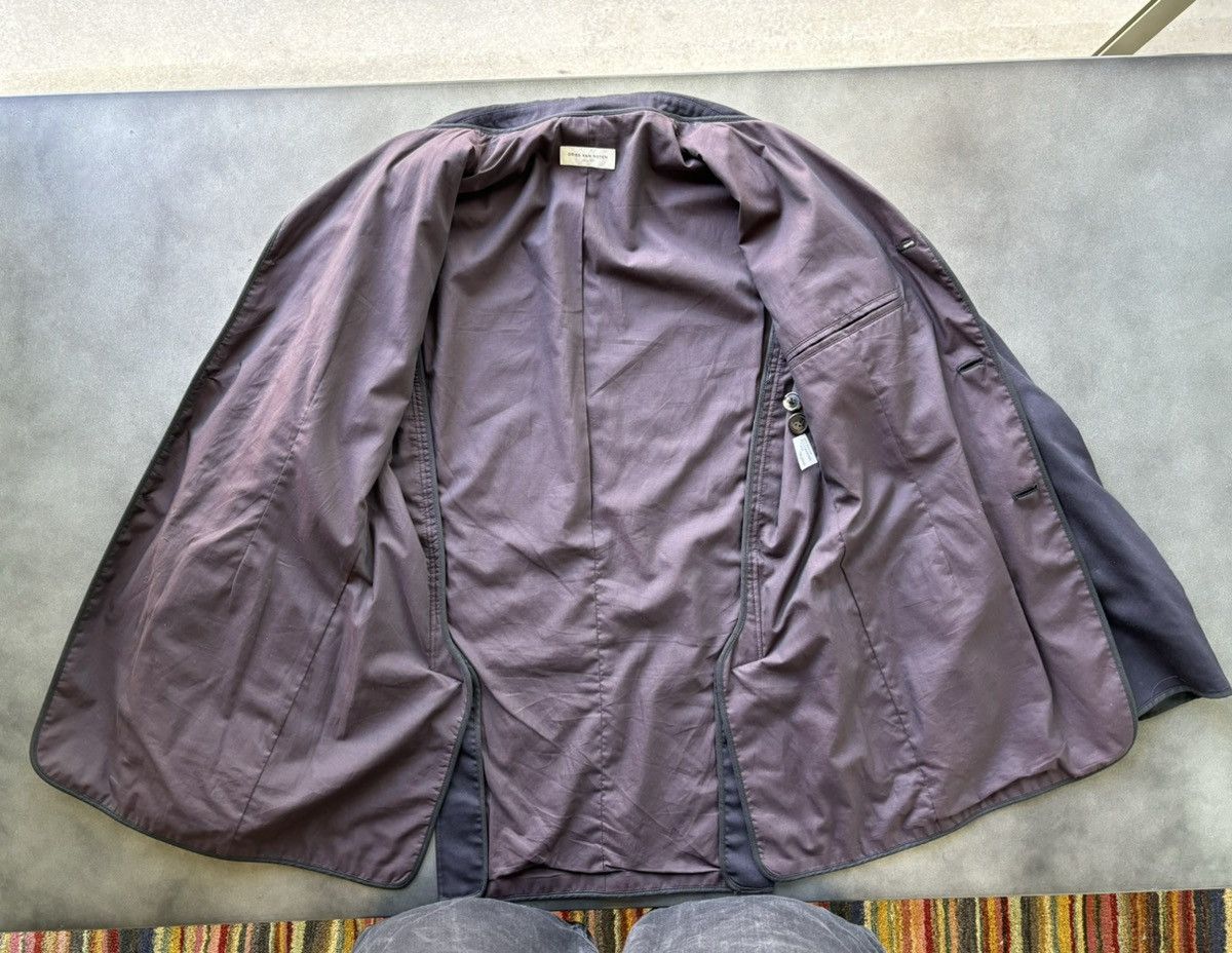 Designer × Dries Van Noten Dries Van Noten Blazer Shop Coat Chore Jacket Cashmere Silk Size 48S - 7 Thumbnail