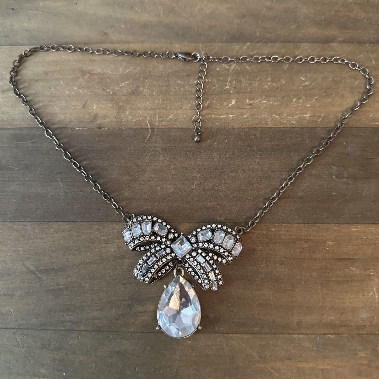 Other Rhinestone bow necklace Size ONE SIZE - 2 Thumbnail