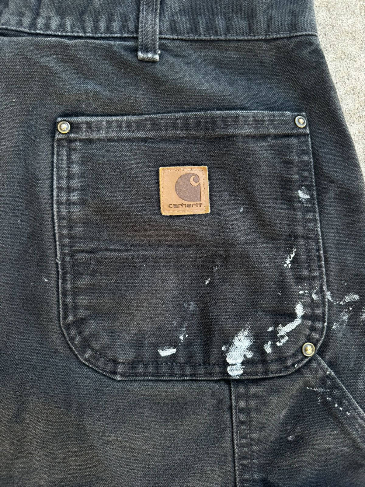 Carhartt × Vintage Vintage Carhartt B136 Black Double Knee Size US 36 / EU 52 - 6 Thumbnail