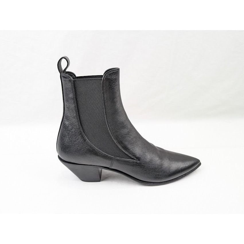 Saint Laurent Paris o1rshd1 Banana 50 EL Bo Riverside Boots in Nero Size US 8 / EU 41 - 1 Thumbnail