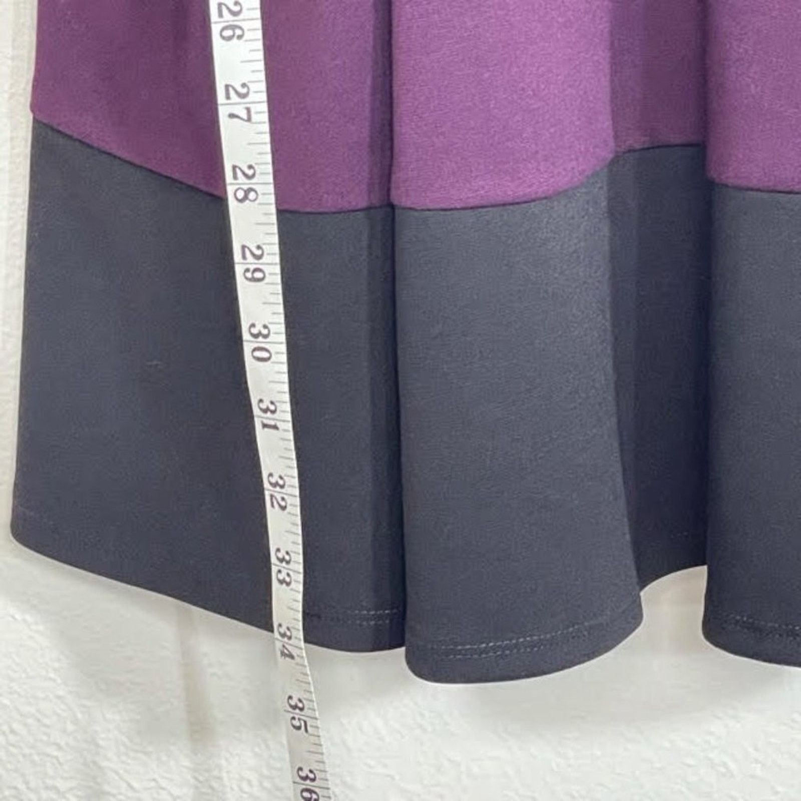 Other A. Byer Eggplant Purple Black A-Line Dress Gold Belt Size M Size M / US 6-8 / IT 42-44 - 4 Thumbnail