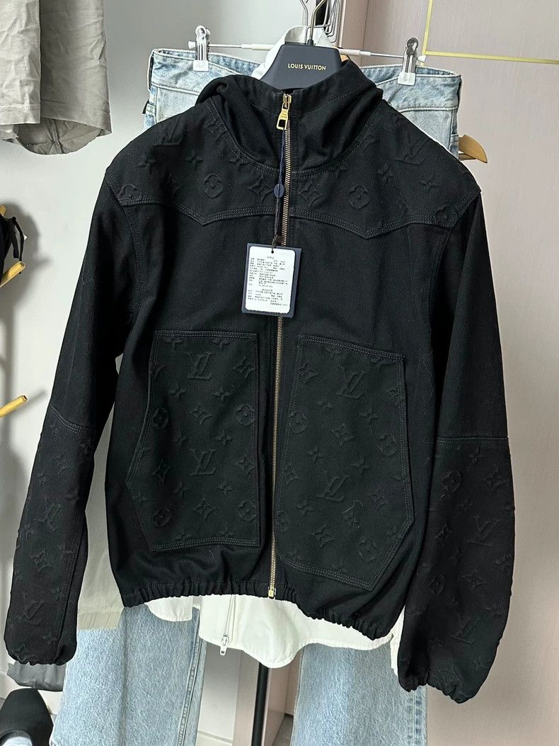 Louis Vuitton Louis Vuitton 23ss lumberjack jacket embossed hooded denim Size US S / EU 44-46 / 1 - 1 Thumbnail
