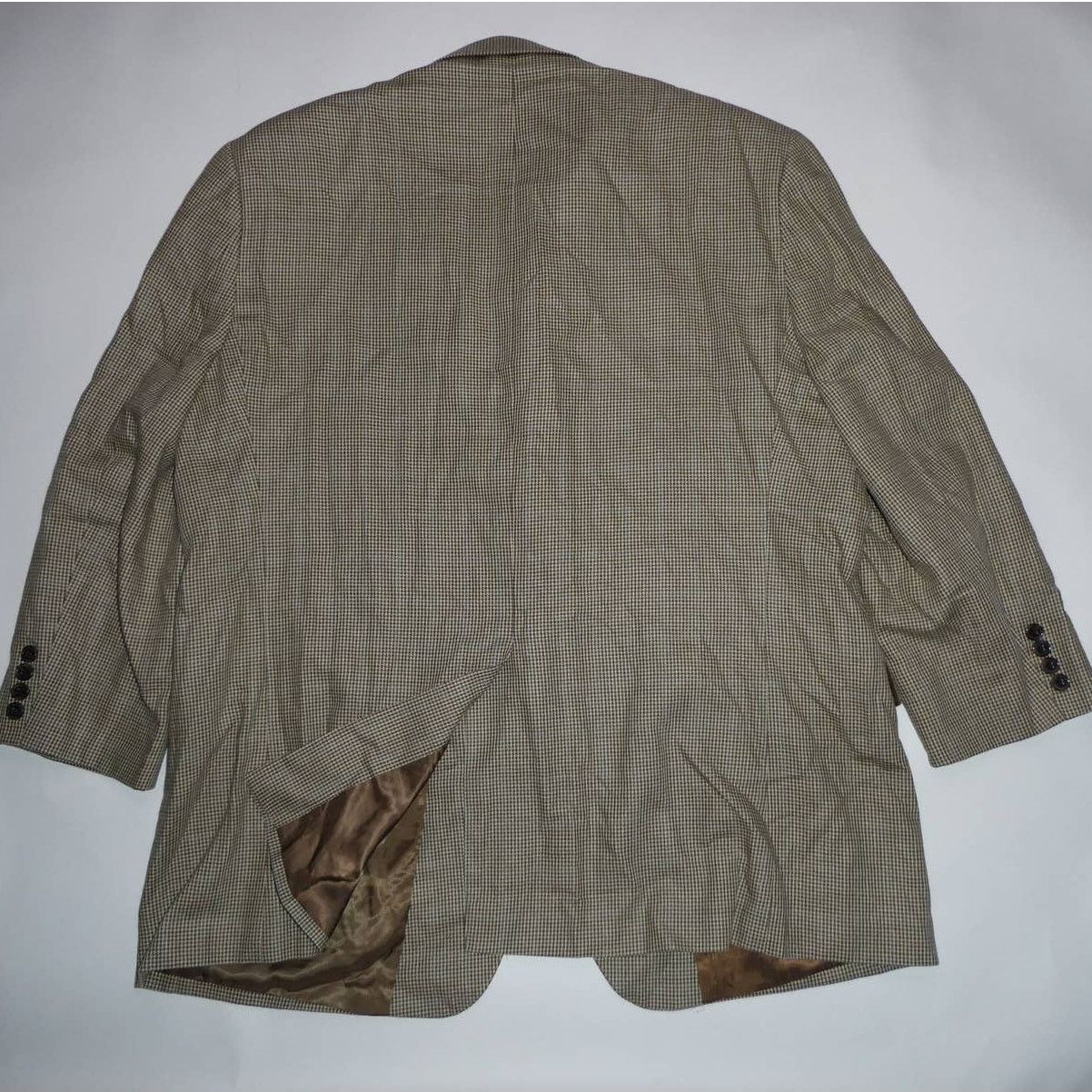 Lauren Ralph Lauren Lauren Ralph Lauren silk blazer sport coat, 46R, tan / gold Size 46R - 3 Thumbnail
