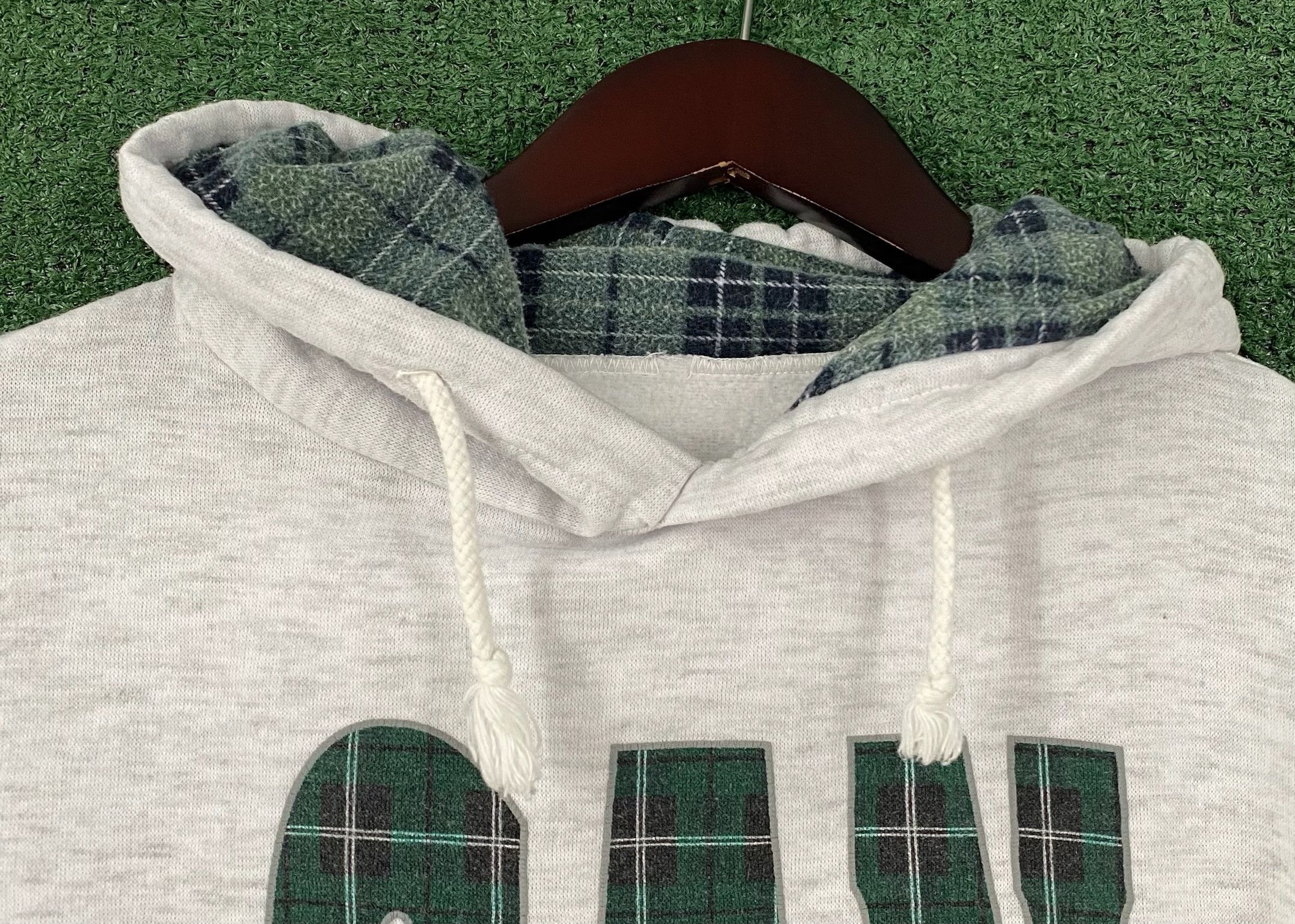 Vintage 90’s San Francisco California Grey & Plaid Hoodie Large Size US L / EU 52-54 / 3 - 3 Thumbnail