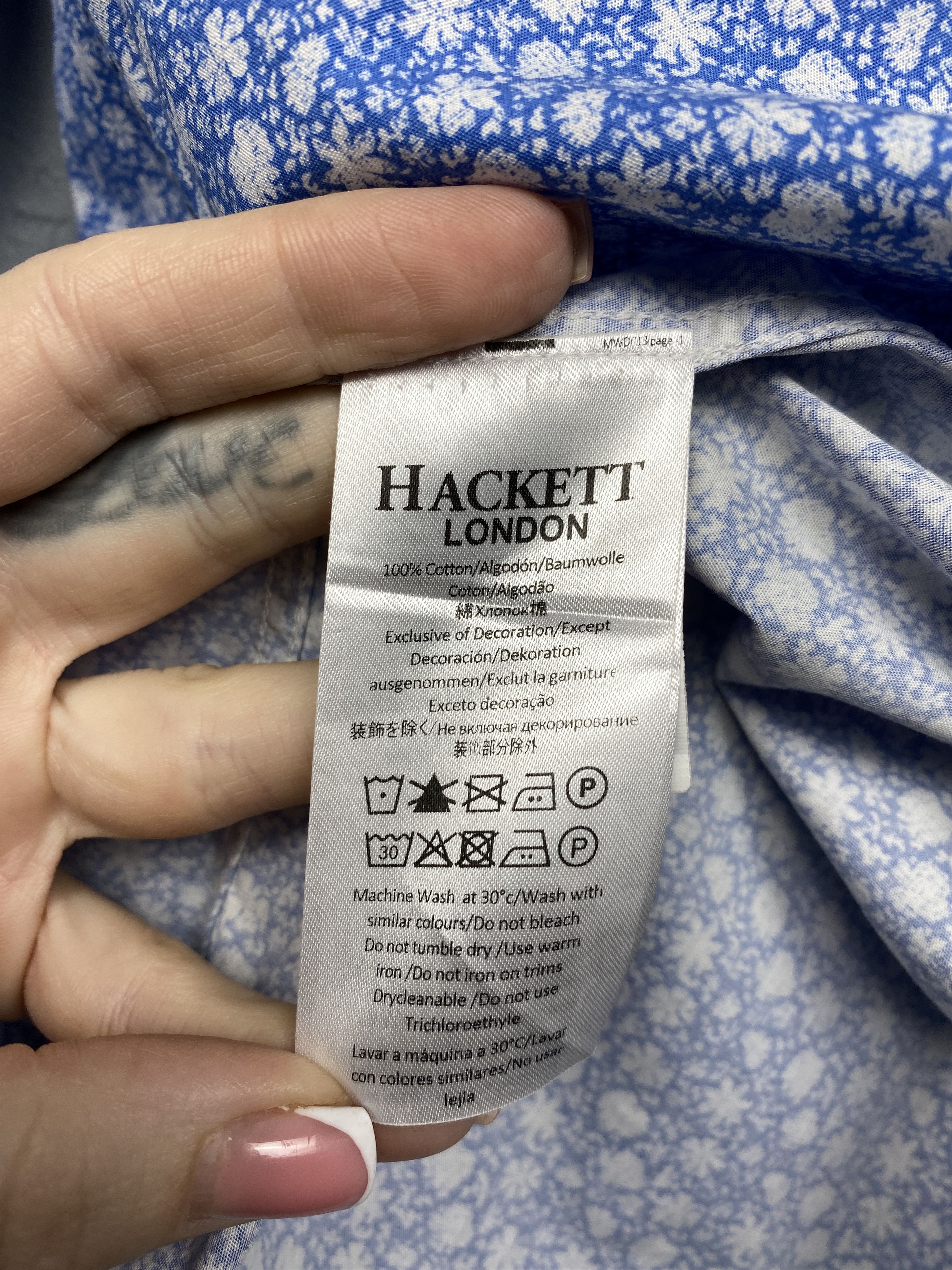 Hackett Hackett Vintage Mens Long Sleeve Shirt Size US M / EU 48-50 / 2 - 4 Thumbnail