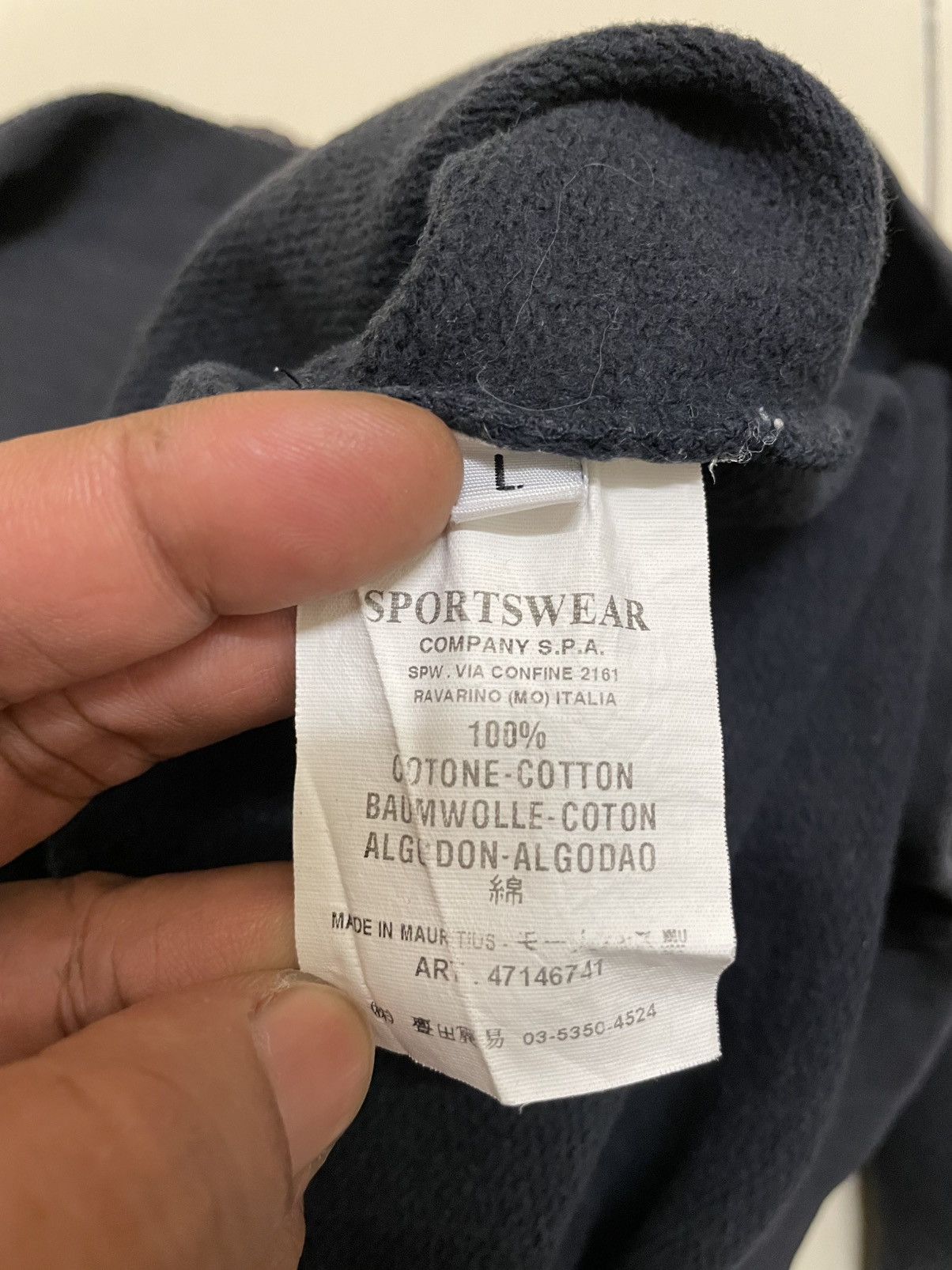 Stone Island Vtg Stone Island Denim Crewneck Sun Faded Sweatshirt Size US L / EU 52-54 / 3 - 8 Thumbnail