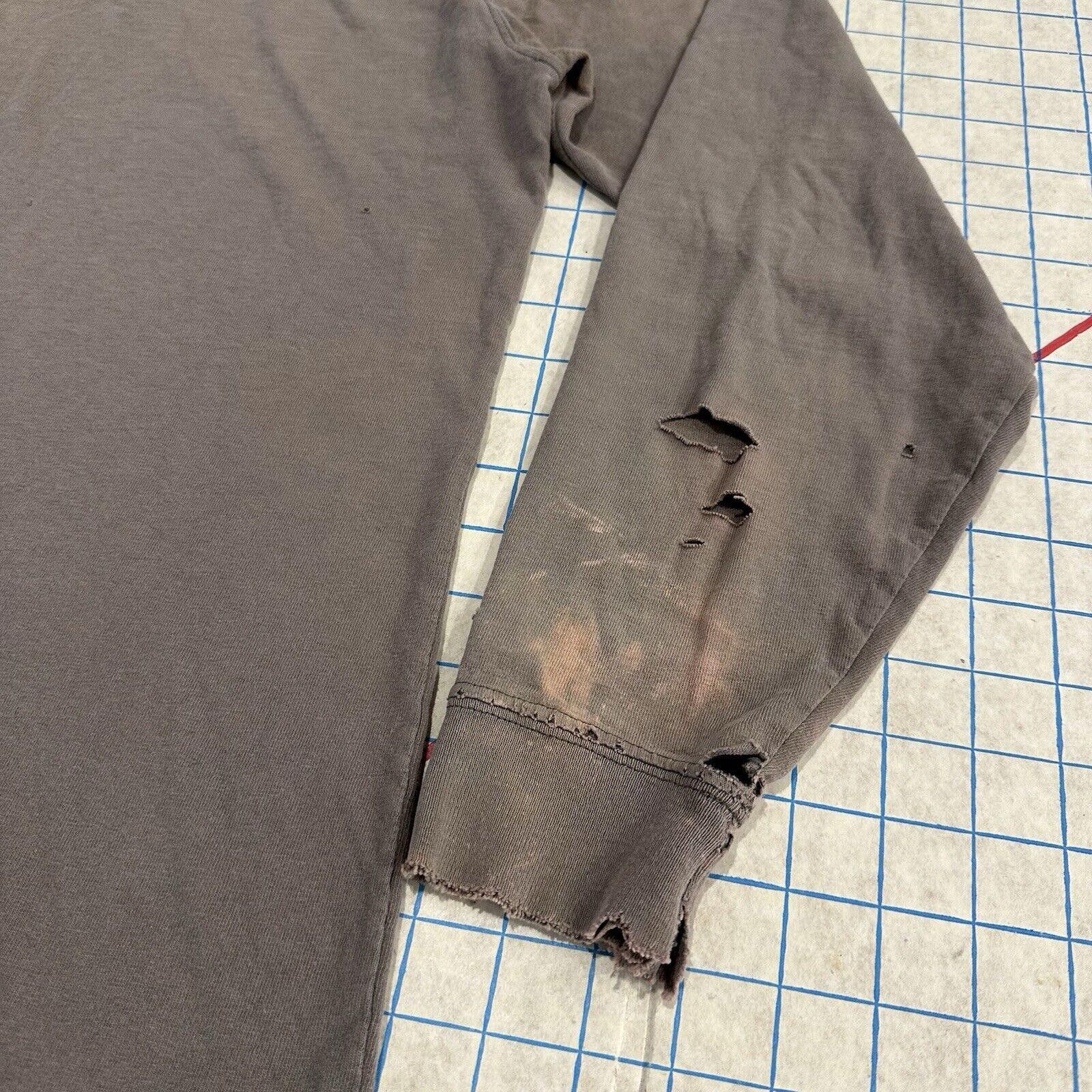 Carhartt Carhartt Shirt Long Sleeve Distressed Thrashed Grey 22x28 Size US L / EU 52-54 / 3 - 8 Thumbnail