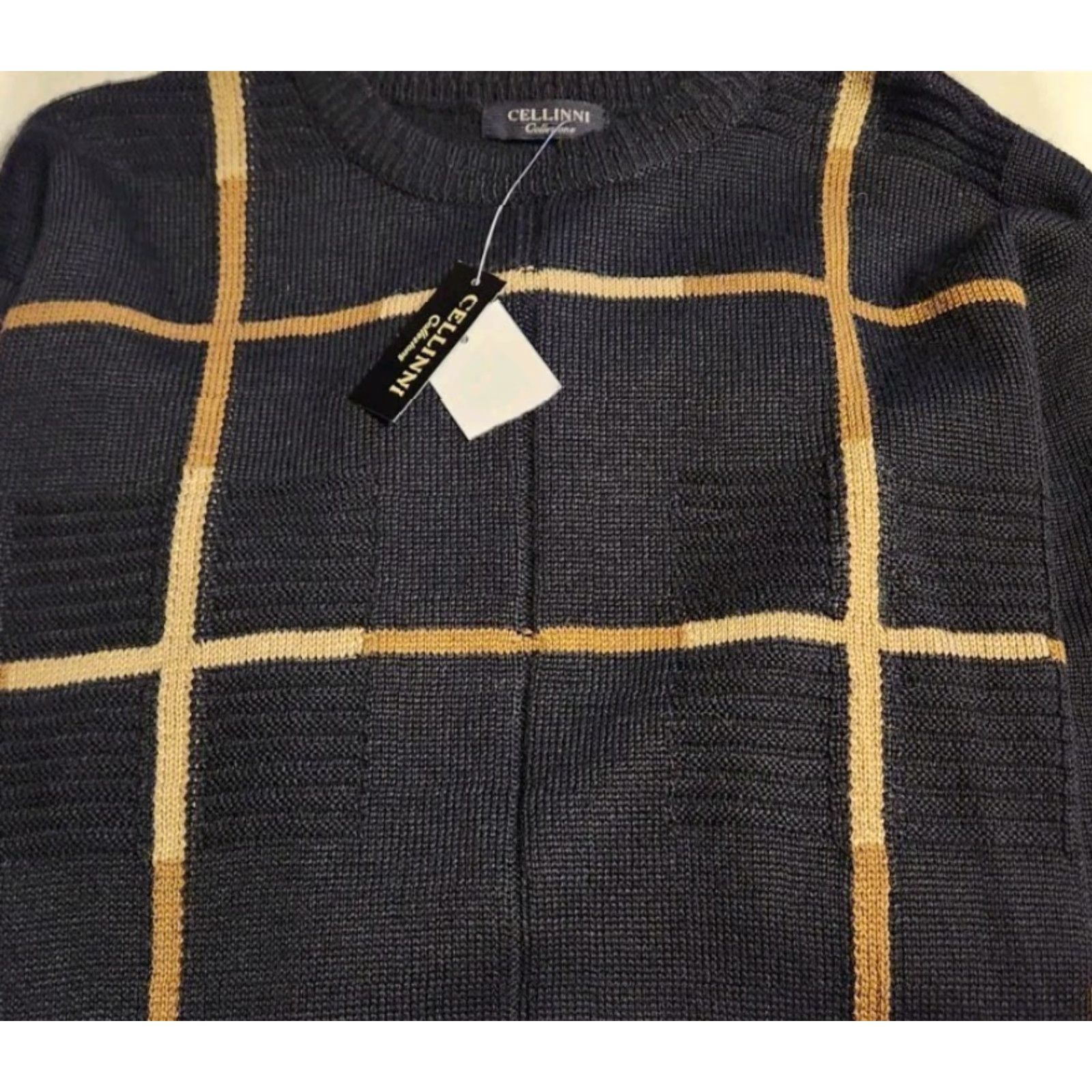 Vintage VINTAGE Cellini Collezione Wool Blend Sweater Men's M Medium Pullover Plaid NWT Size US M / EU 48-50 / 2 - 3 Thumbnail