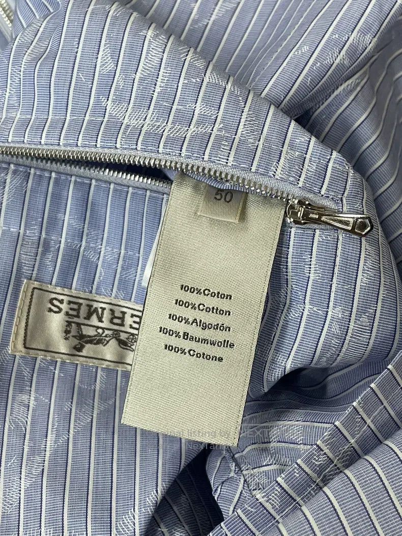 Hermes Hermes Blue Men's Pig Nose Printed Jacket Size US M / EU 48-50 / 2 - 5 Thumbnail