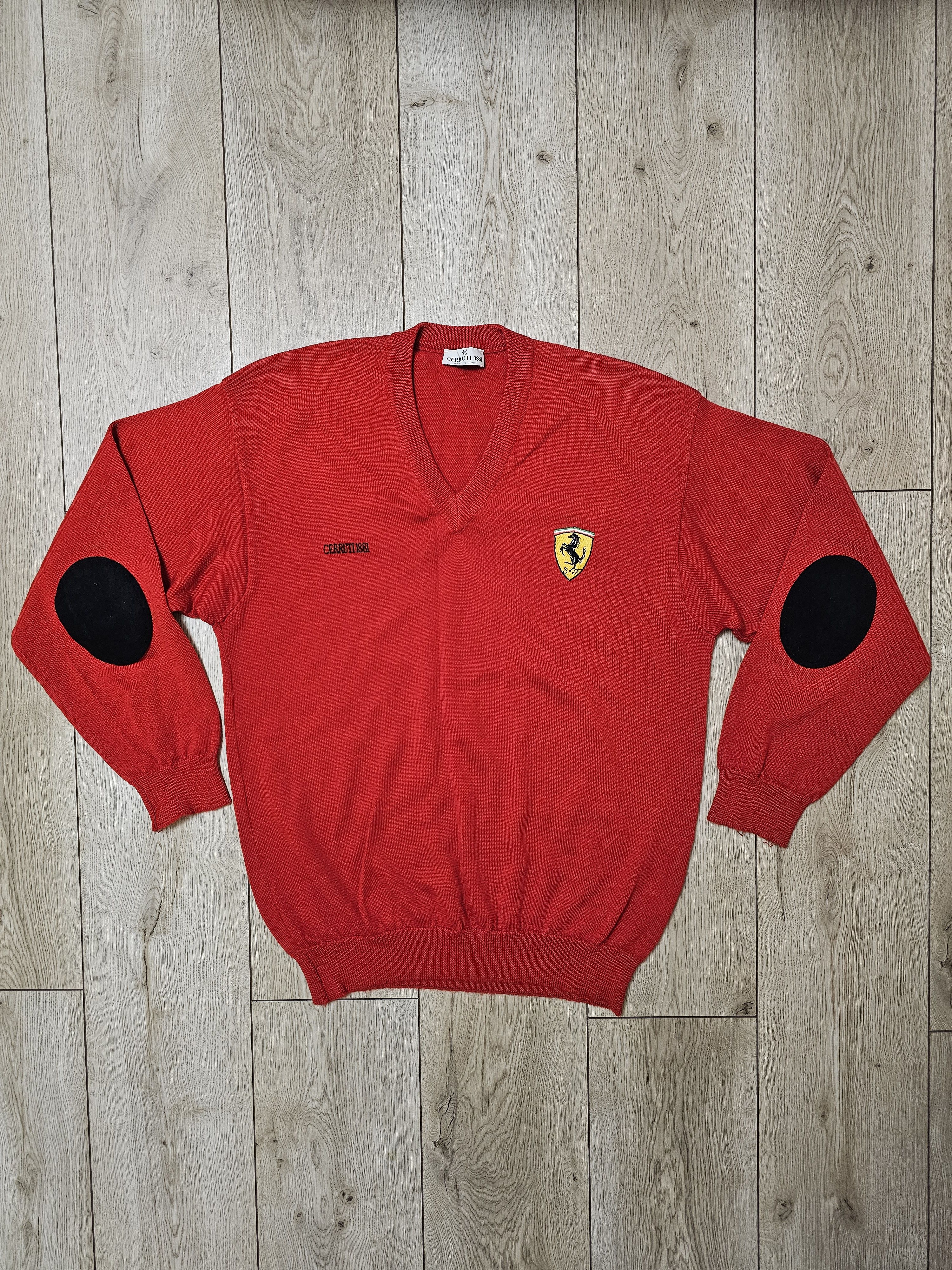 Ferrari VINTAGE FERRARI CERRUTI 1881 SWEATSHIRT F1 SWEATSHIRT 90s Size US L / EU 52-54 / 3 - 1 Thumbnail