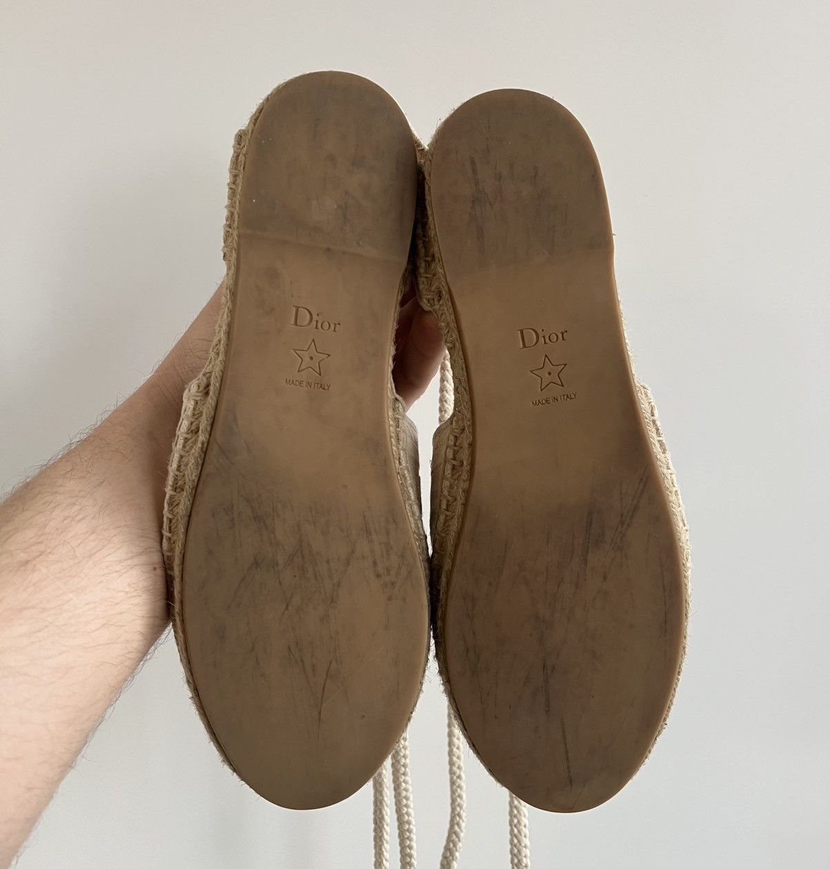 Christian Dior Monsieur × Dior Christian Dior Canvas Embroidered Beige Espadrilles Sandals Size US 10 / IT 40 - 12 Thumbnail