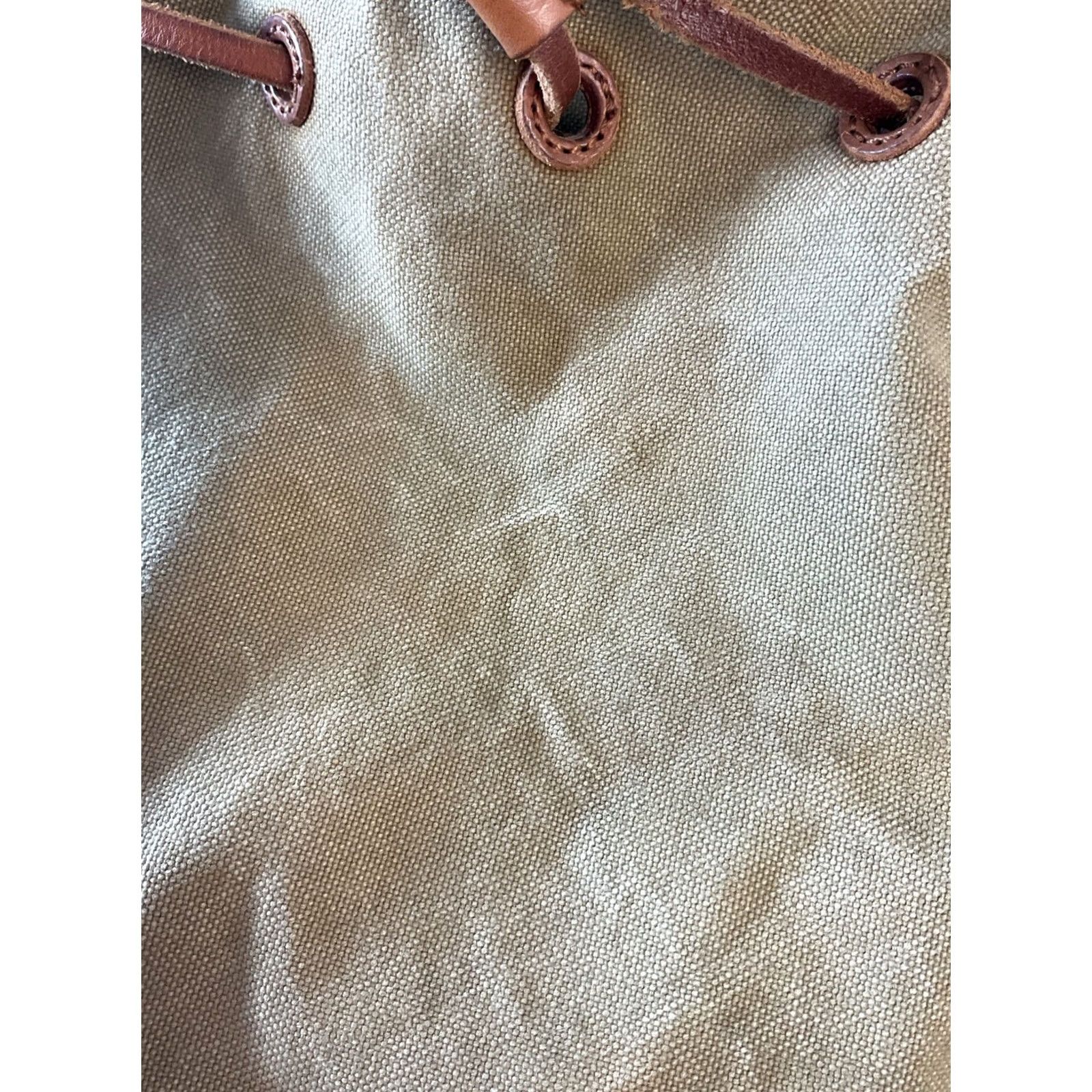 Madewell The Canvas Somerset Drawstring‎ Backpack Green Distressed Madewell Leather Mini Somerset Backpack Drawstring Cinched  main image 3