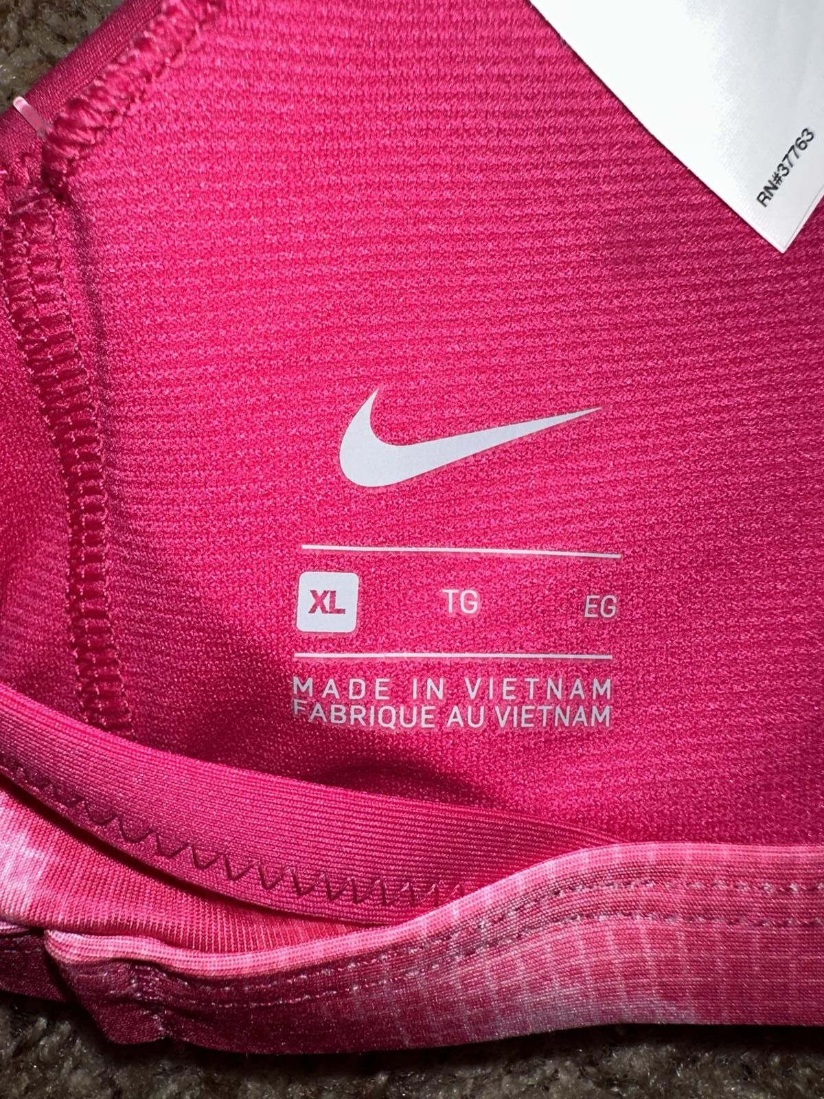 Nike Nike Stretch Crossback Lined Swimsuit Top Fireberry Size ONE SIZE - 2 Thumbnail