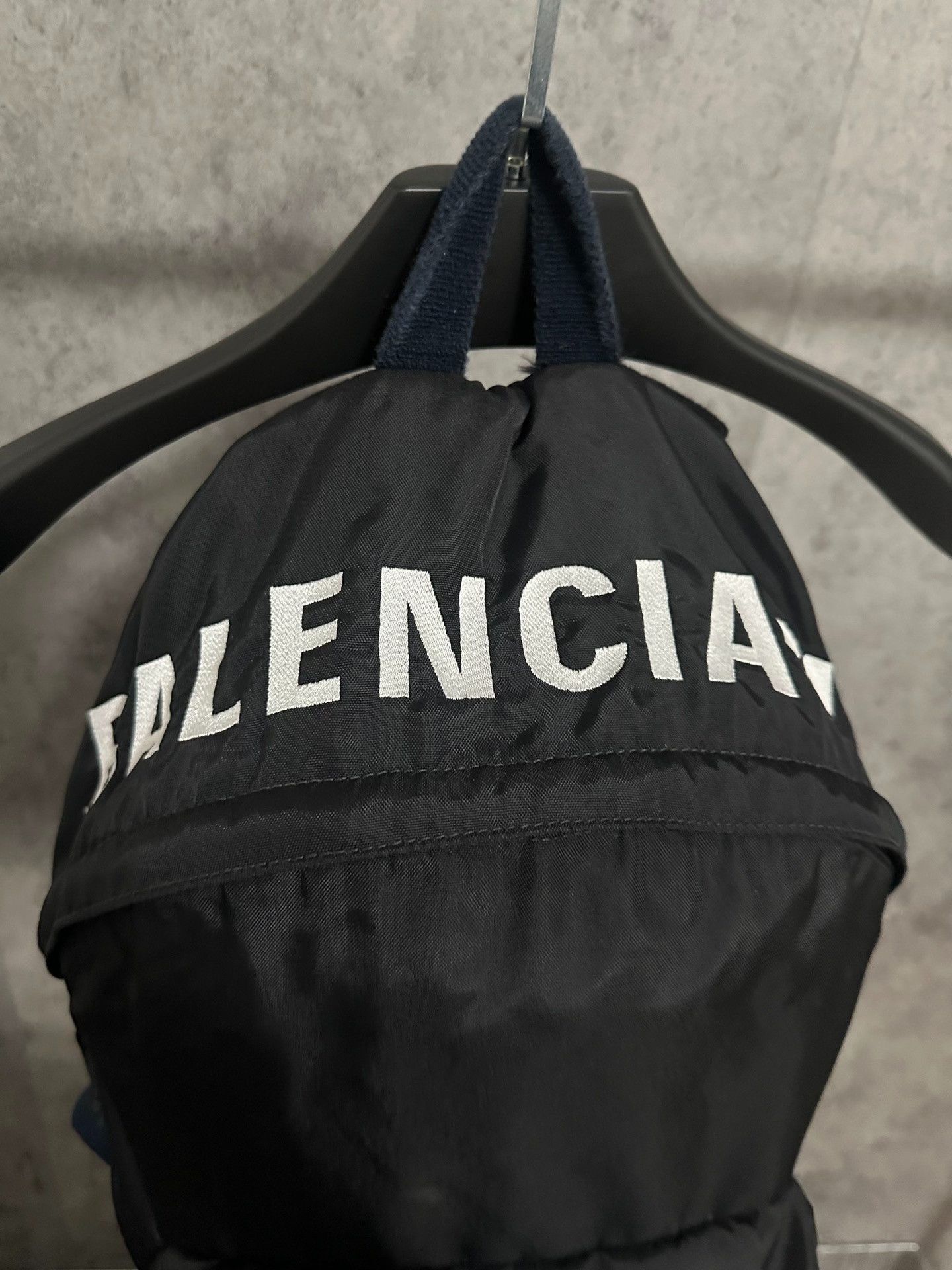 Balenciaga Balenciaga Embroidered Logo Black Backpack Size ONE SIZE - 2 Thumbnail