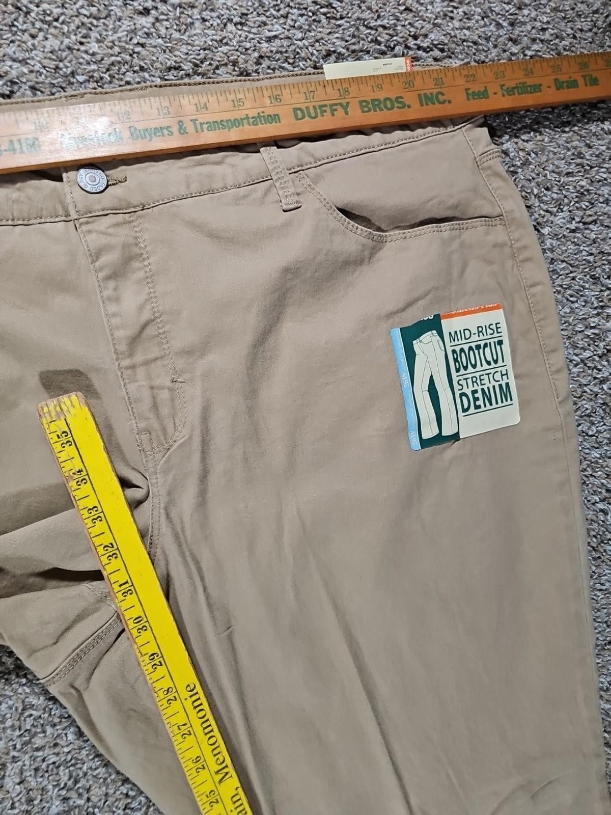 Faded Glory Faded Glory 26W NWT Khaki Bootcut Denim Midrise Jeans Size 26" / US 2 / IT 38 - 5 Thumbnail