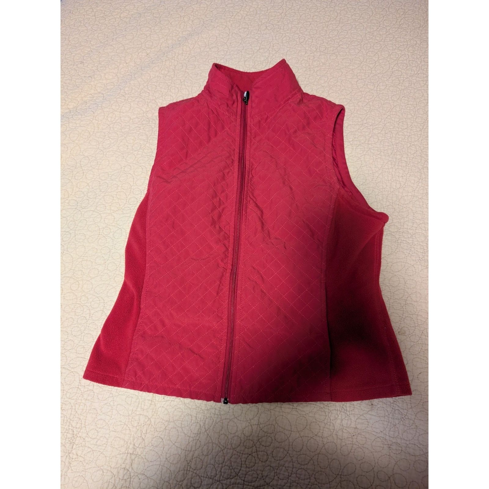 Columbia Columbia Vest Women’s Medium Pink Quilted Pocket Jacket Lite Size M / US 6-8 / IT 42-44 - 1 Thumbnail