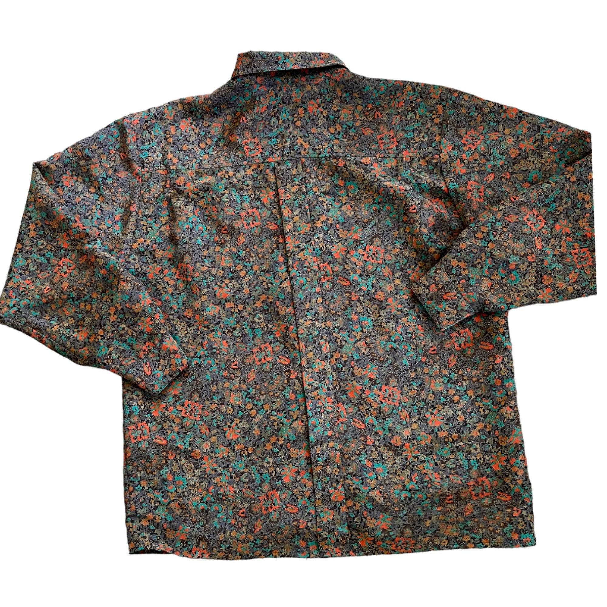 Vintage Vintage David Matthew Novelty Print Floral Grunge Blouse Size L / US 10 / IT 46 - 4 Thumbnail