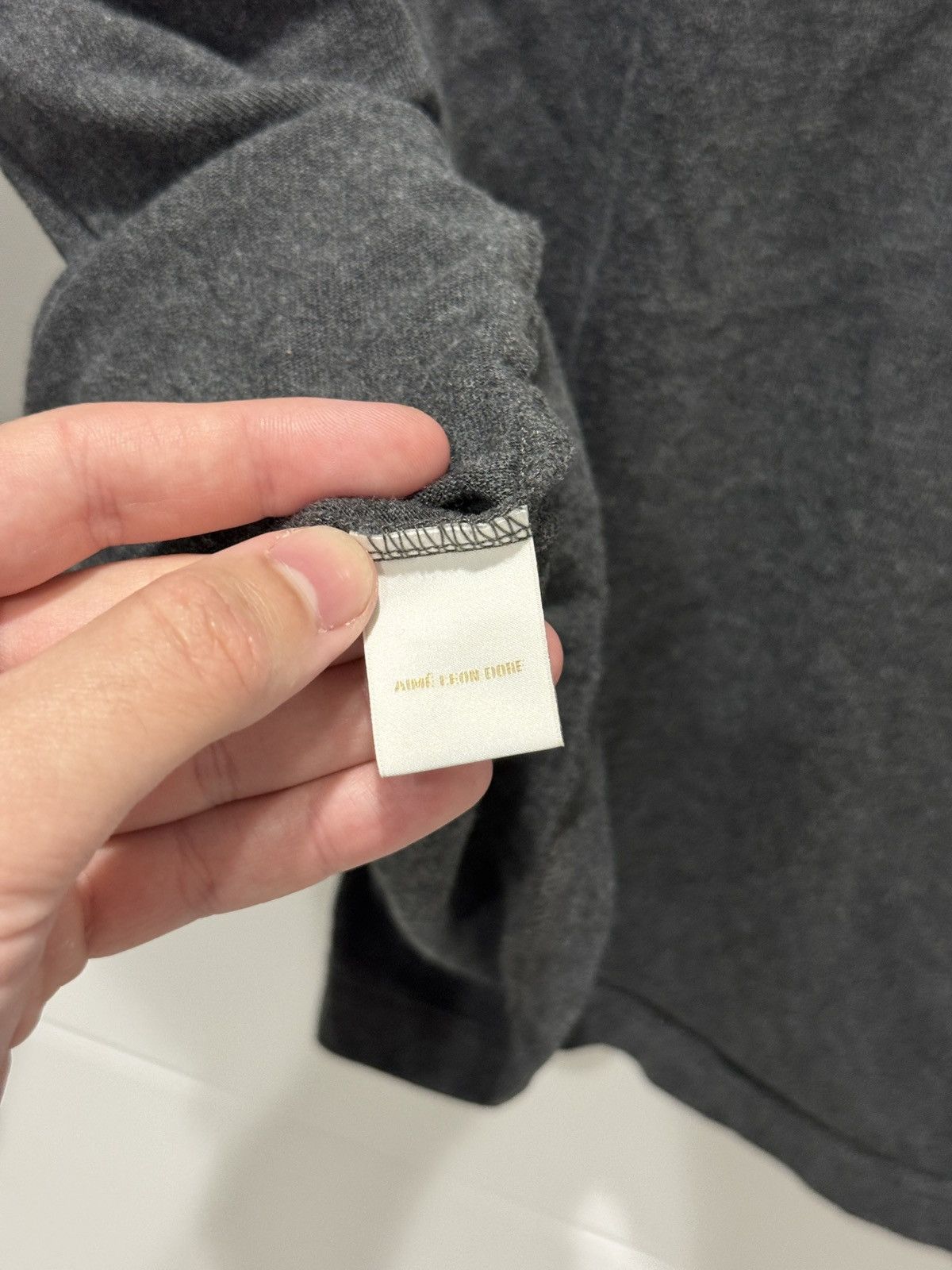 Aime Leon Dore Aime Leon Dore ALD Mens Dark Grey Logo Tee Size XXL 2XL Size US XXL / EU 58 / 5 - 8 Thumbnail
