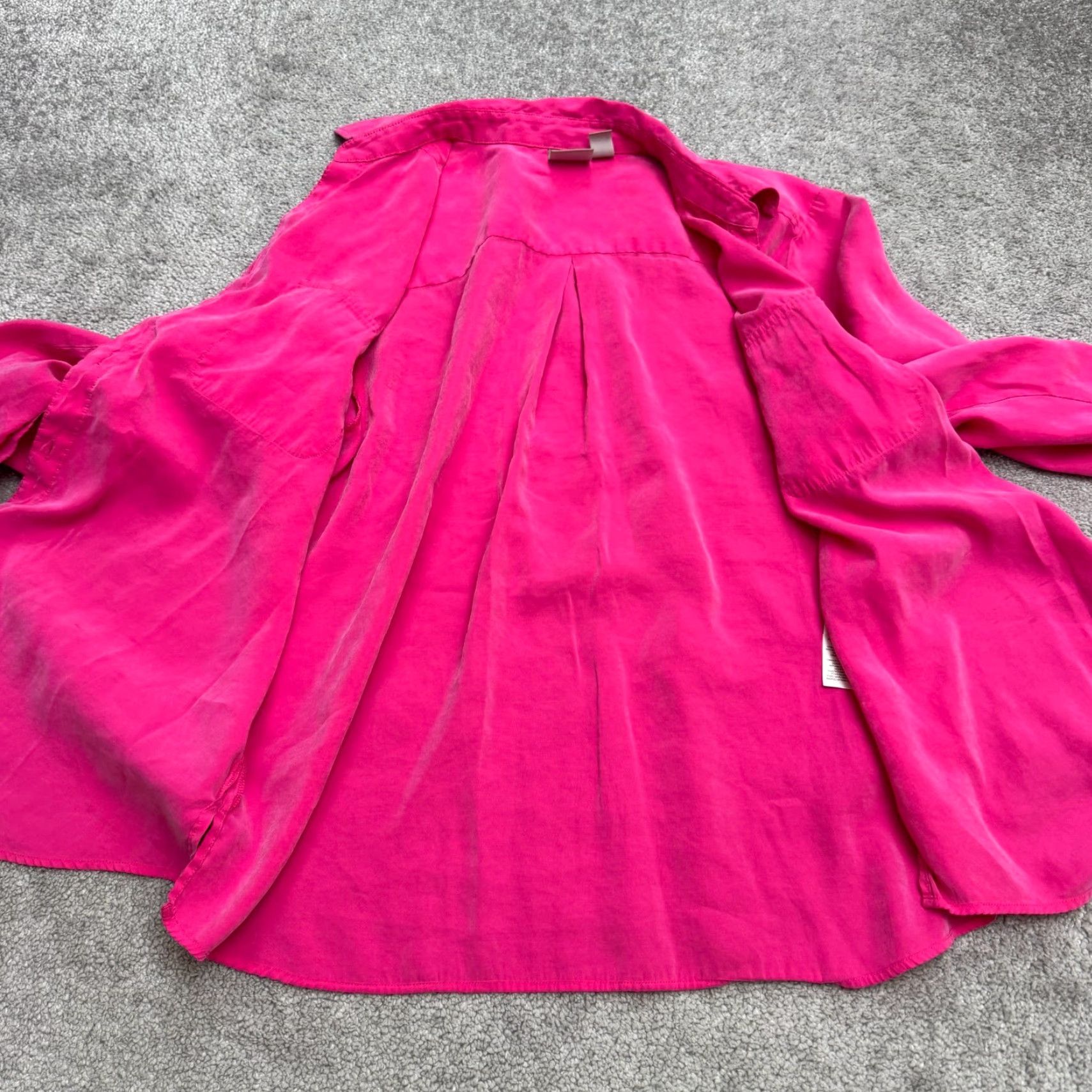 Vintage Chico's Shirt Womens 2 XL Pink Long Sleeve Button-Up Modal Sueded Brushed Casual Lightweight Regular Fit Size XL / US 12-14 / IT 48-50 - 3 Thumbnail