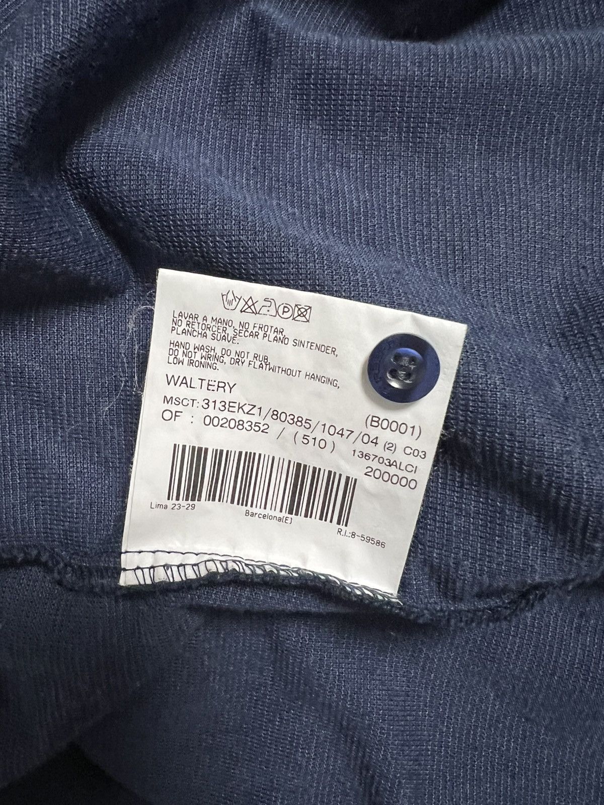Burberry Burberry blue thick cotton polo shirt M Size US M / EU 48-50 / 2 - 6 Thumbnail