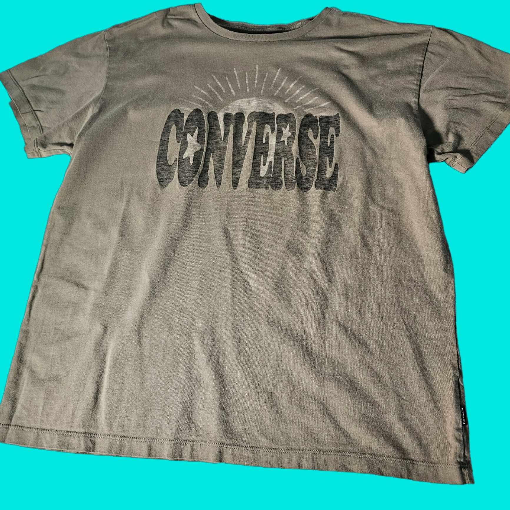 Converse Official Converse All Star Green T-Shirt Size XL Graphic SpellOut Short Sleeve Night? Size US XL / EU 56 / 4 - 1 Thumbnail