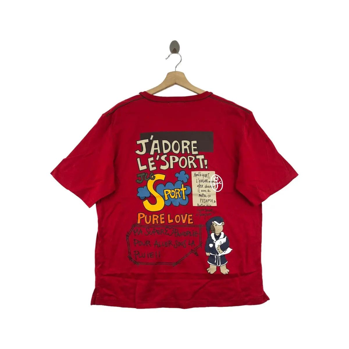 Vintage Vtg 90’ CASTELBAJAC JCDC Sport Pure Love J’Adore Tee Shirt Size XL / US 12-14 / IT 48-50 - 1 Thumbnail