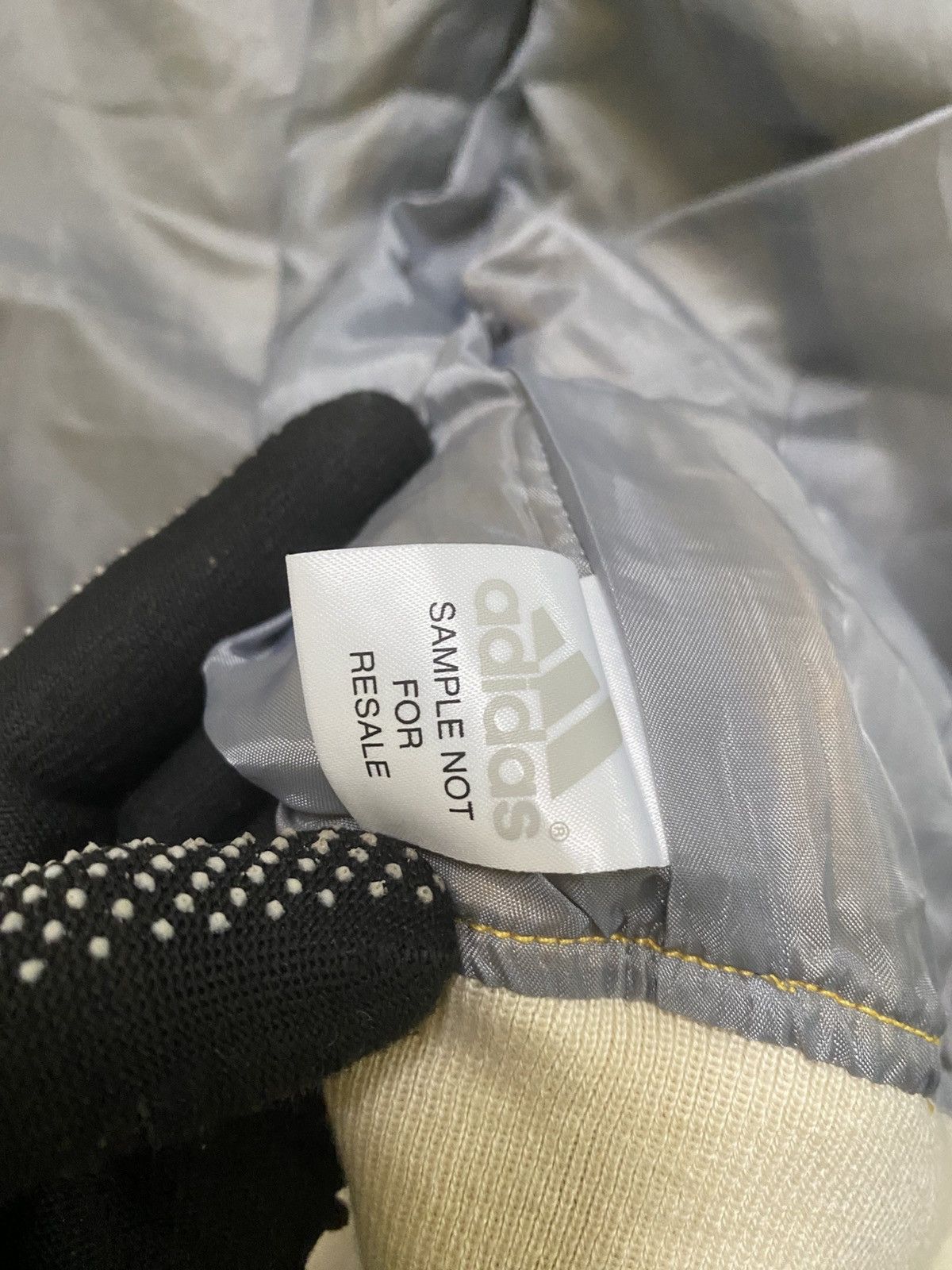 Adidas Vintage Adidas Sample Yellow Houndstooth Track Jacket Size US XS / EU 42 / 0 - 12 Thumbnail