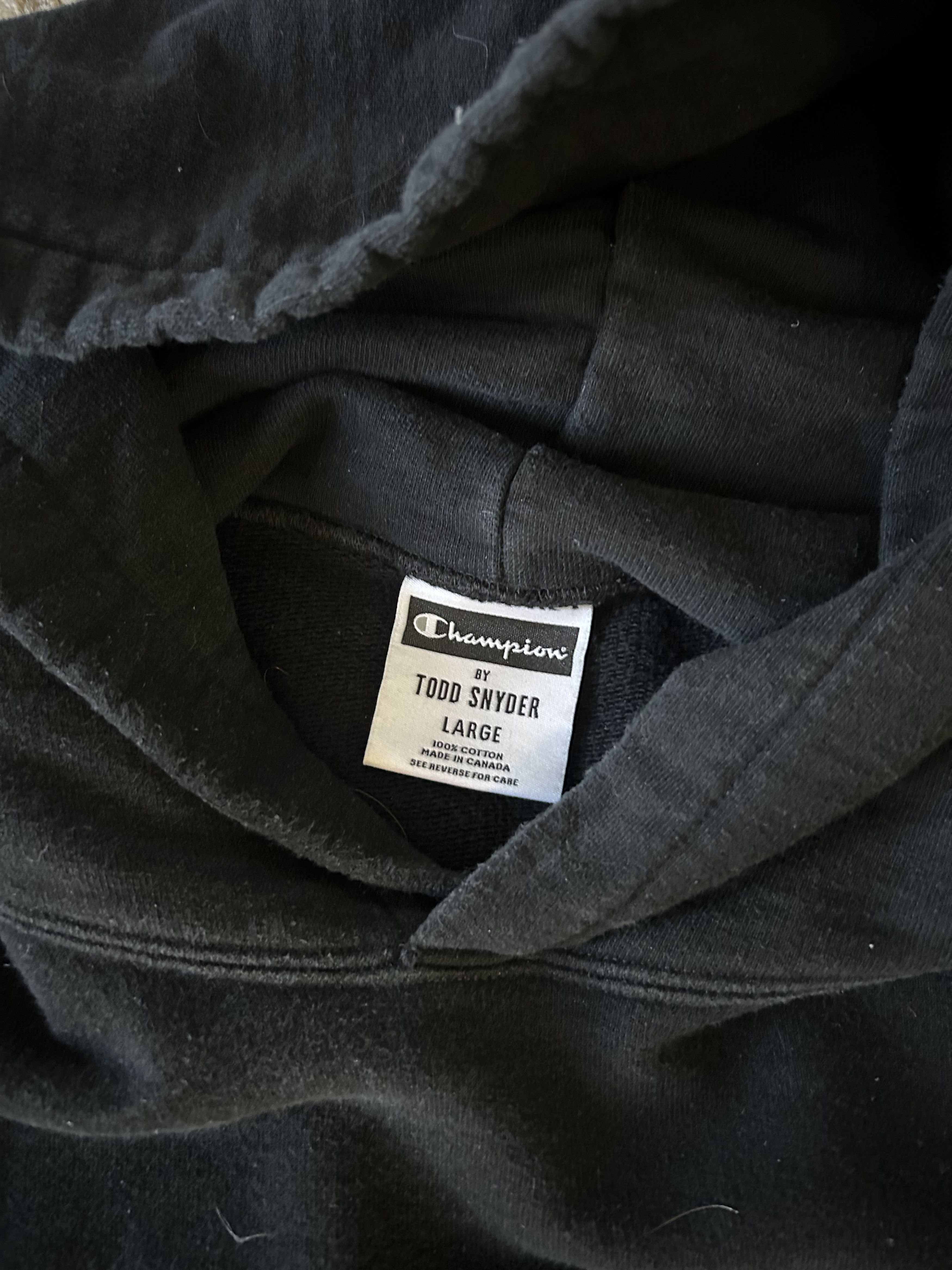 Champion × Todd Snyder Canadian Fleece Relaxed Hoodie in Black Size US L / EU 52-54 / 3 - 4 Thumbnail