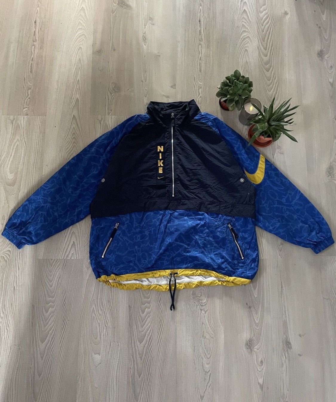 Nike × Vintage Nike Vintage Nylon Y2K Drill Jacket Size US XL / EU 56 / 4 - 2 Thumbnail