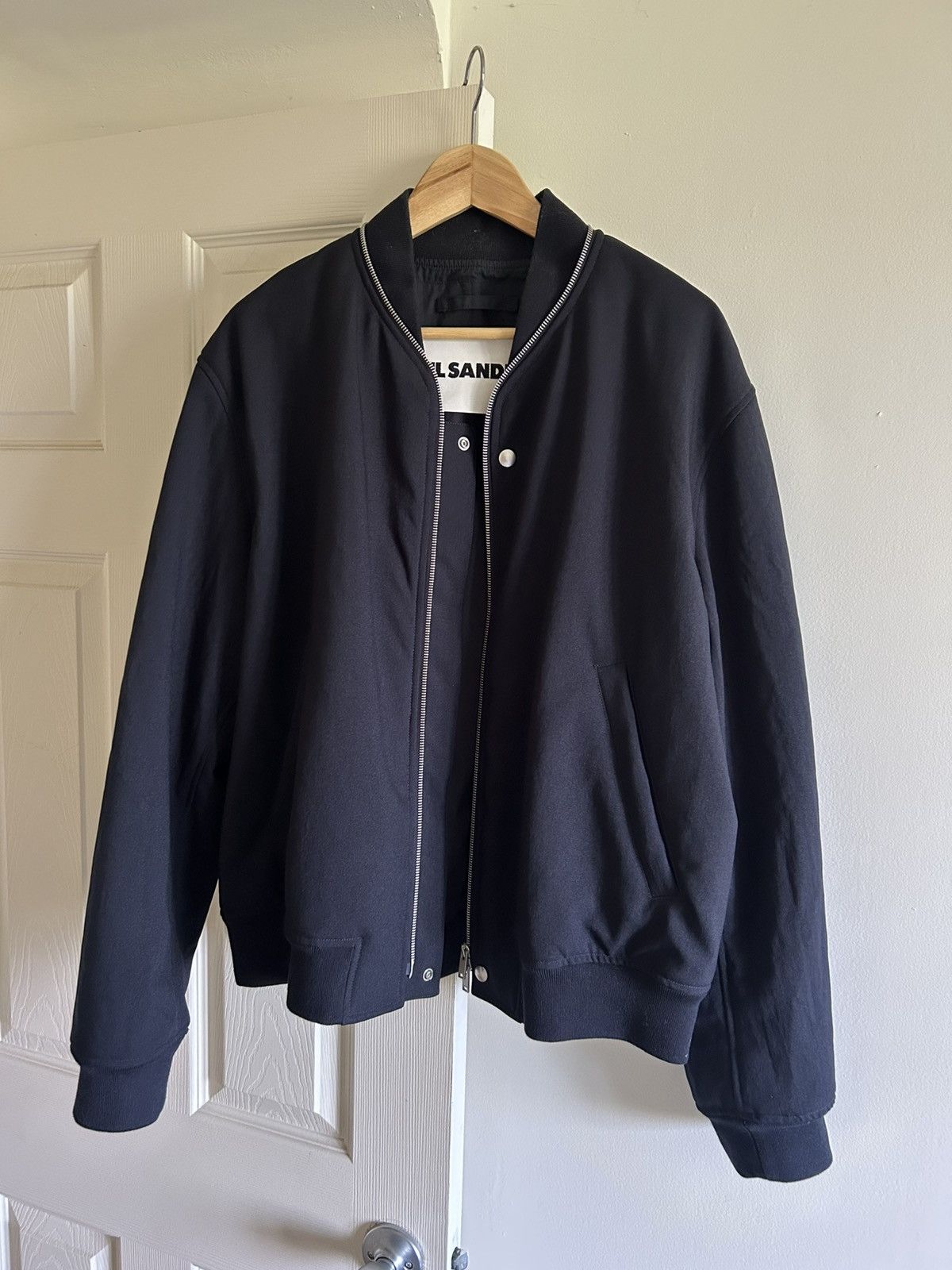 Jil Sander Jil Sander Full Zip Collar Bomber Size US L / EU 52-54 / 3 - 2 Thumbnail