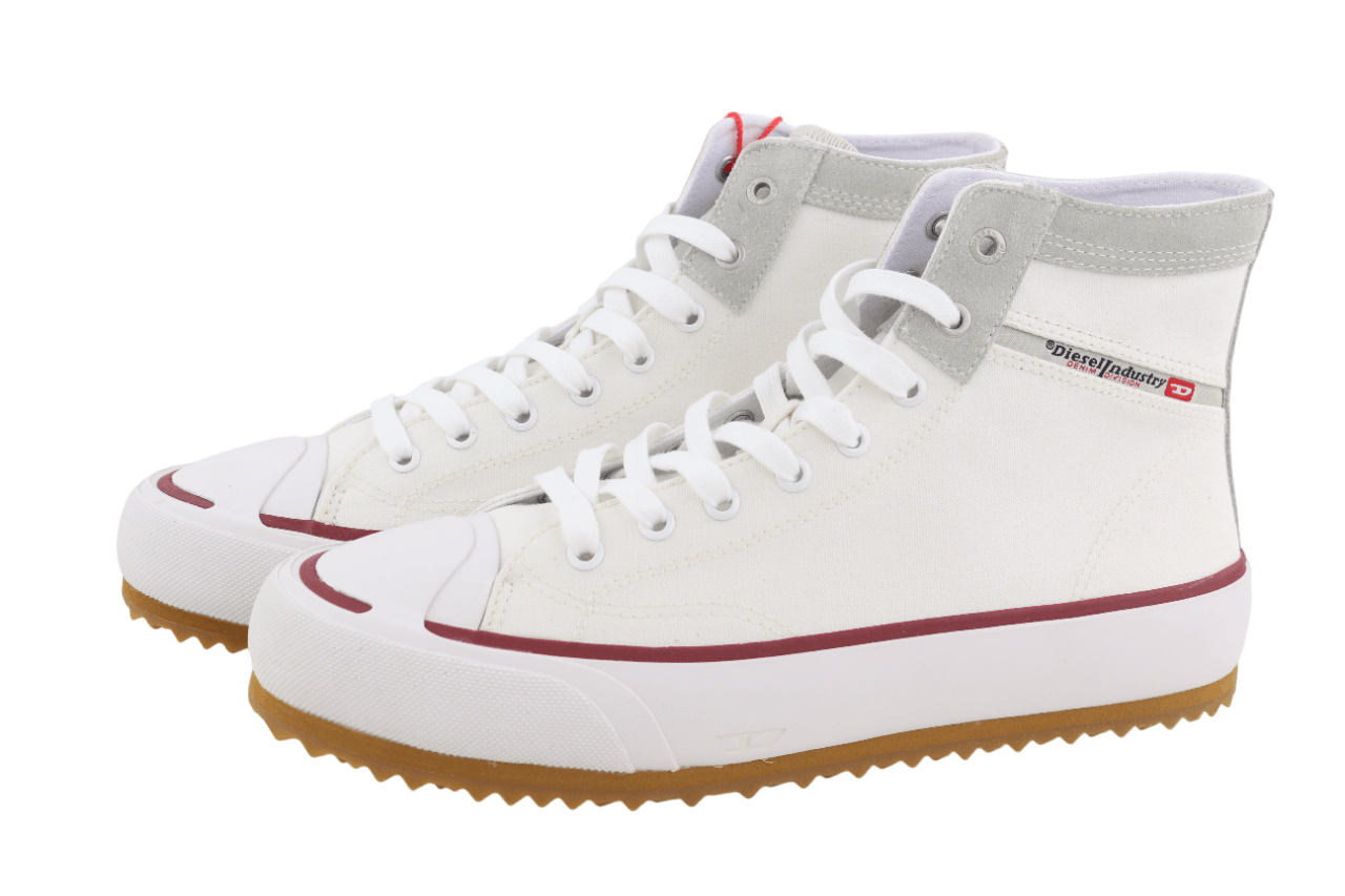 Diesel S-PRINCIPIA MID EU41 White High Top 40541 Size US 8 / EU 41 - 4 Thumbnail