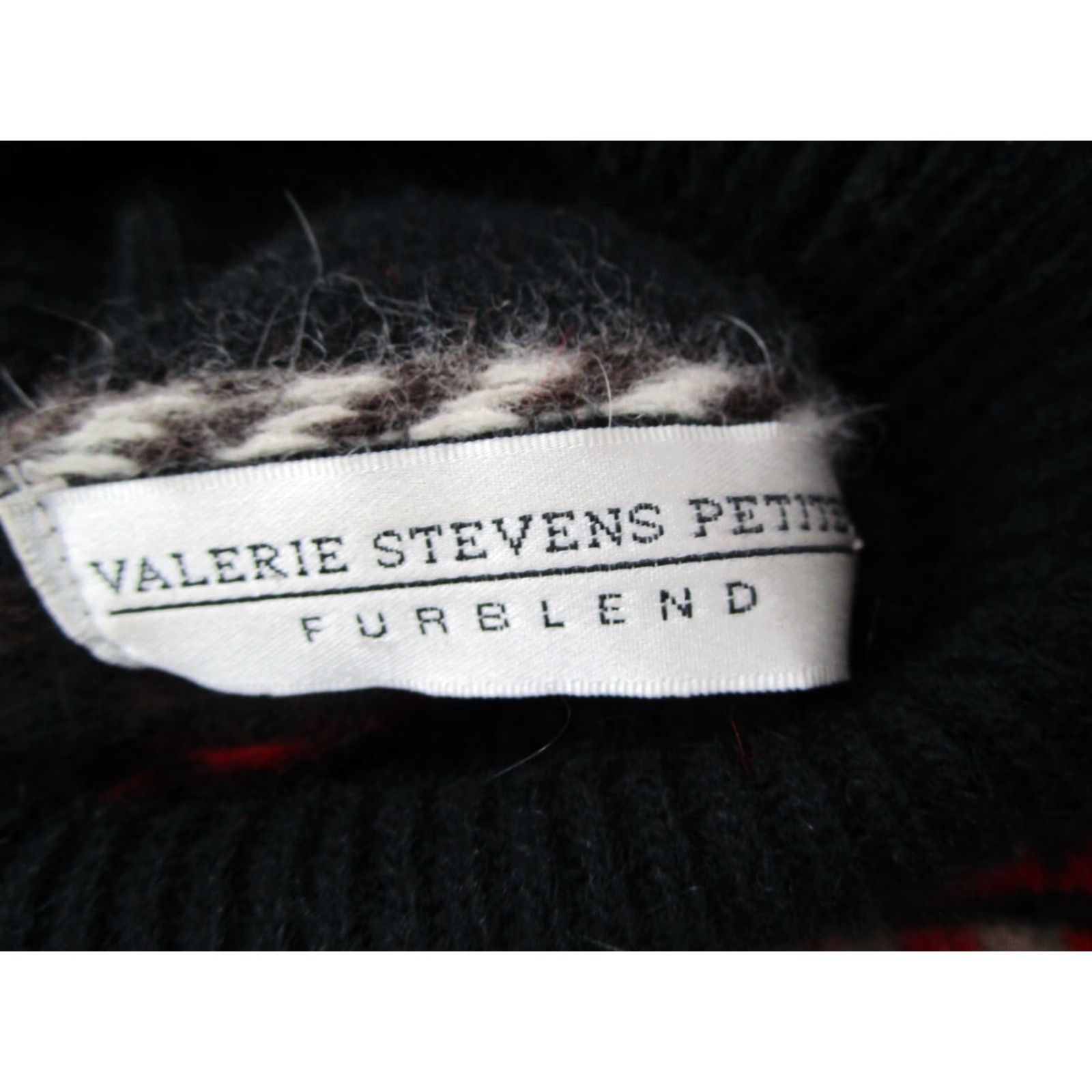 Vintage Vintage Valerie Stevens Women's Sweater Large Petite Knitted Turtleneck Wool Lambswool Red Geometric 90s Casual Size L / US 10 / IT 46 - 3 Thumbnail