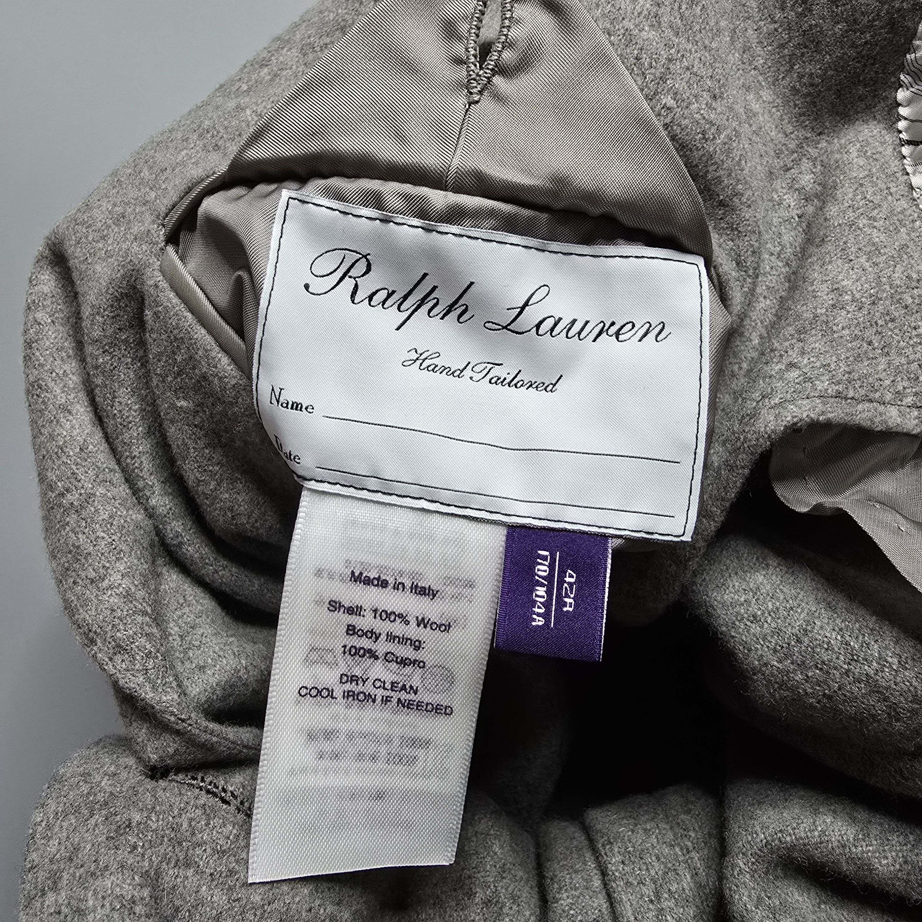 Ralph Lauren Purple Label Ralph Lauren Purple Label - Gray Wool Flannel Sport Jacket Size 42R - 9 Thumbnail