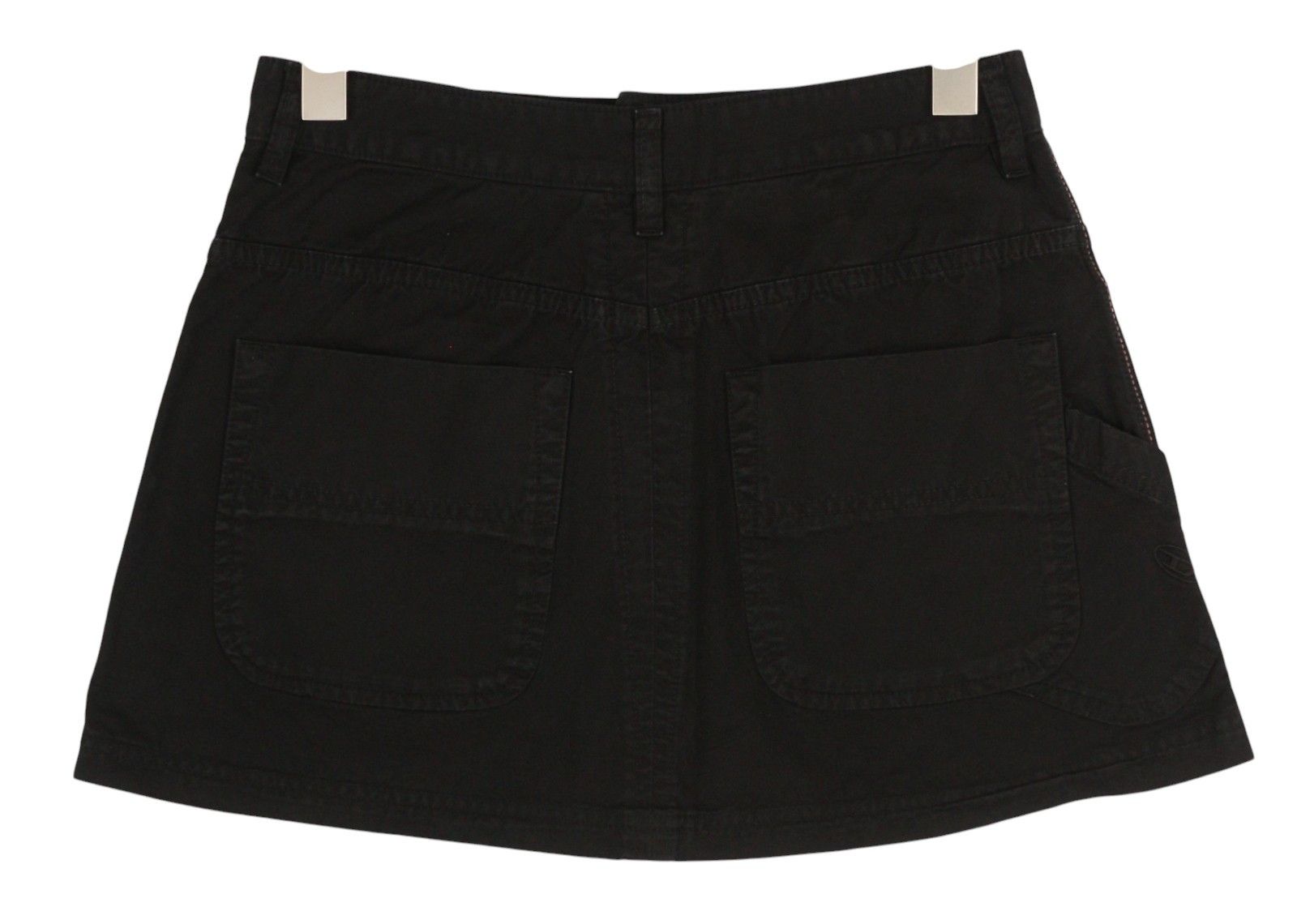 Diesel O-BEIGE W29 Black Twill Button A-Line Mini Skirt 41320 Size 29" - 2 Thumbnail