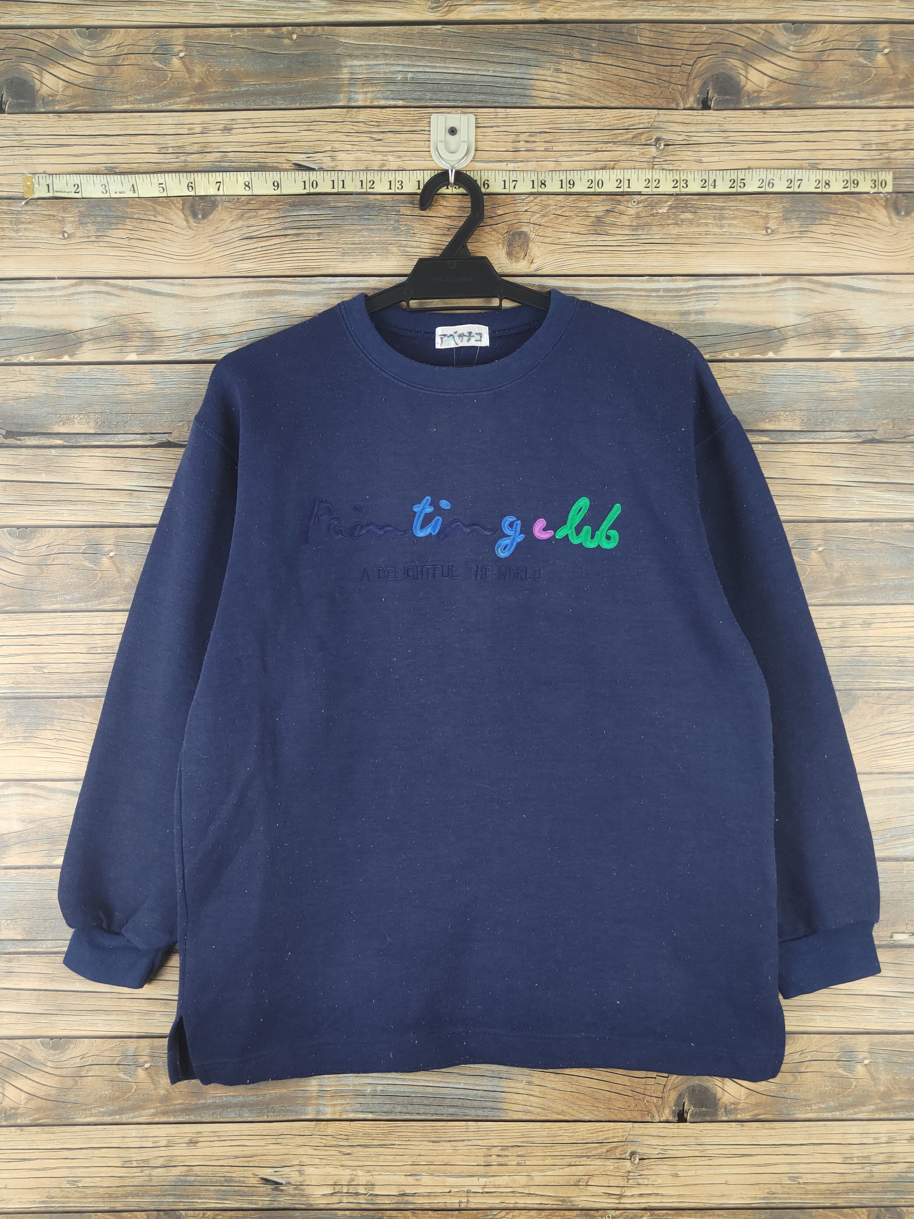 Japanese Brand × Vintage DL Passion Navy Vintage Sweatshirts #820 Size US M / EU 48-50 / 2 - 1 Thumbnail
