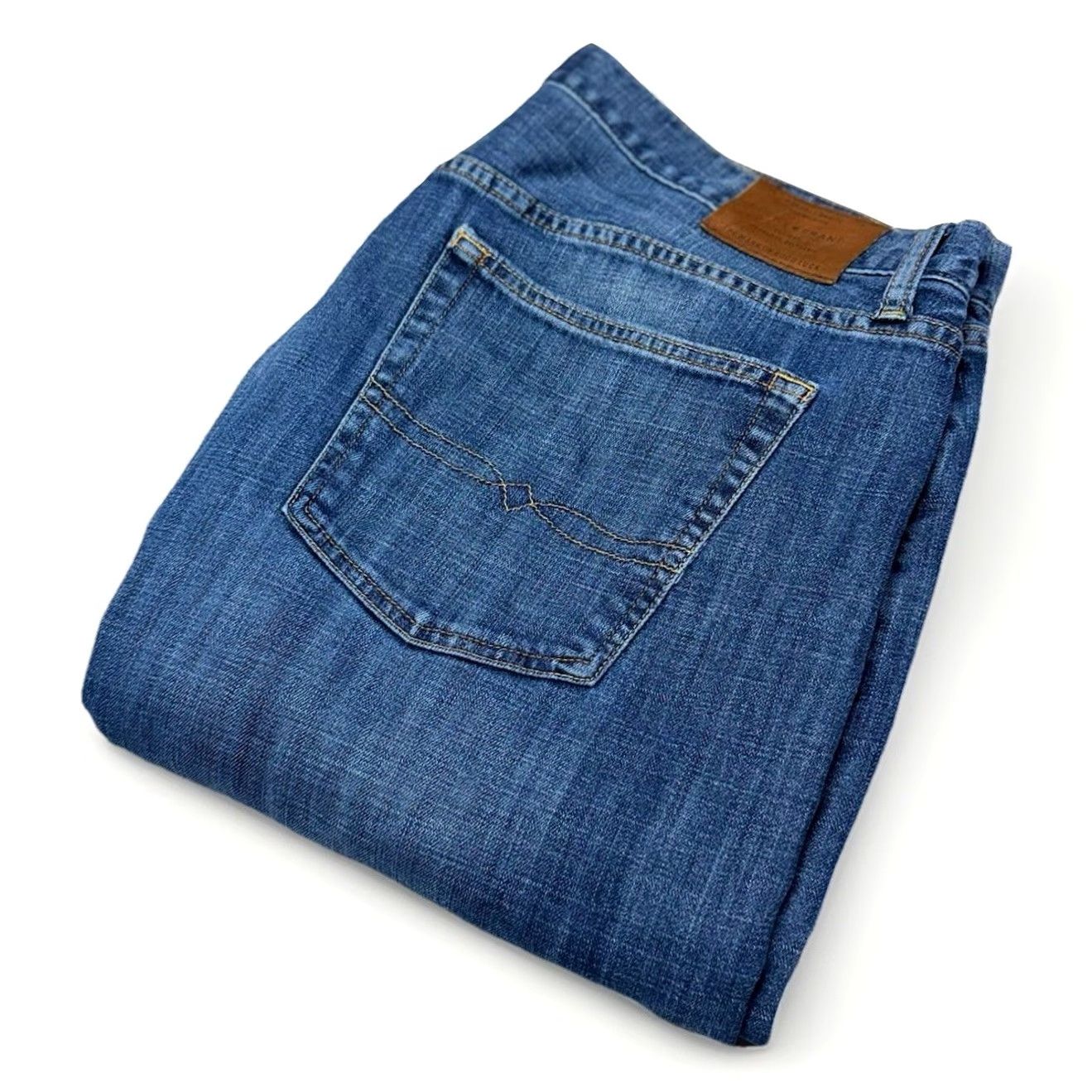 Lucky Brand Lucky Brand Men’s Jeans 181 Relaxed Straight 38x34 Blue Denim 5-Pocket Solid Mid Rise Jeans Mens Regular Blue Size US 38 / EU 54 - 2 Thumbnail
