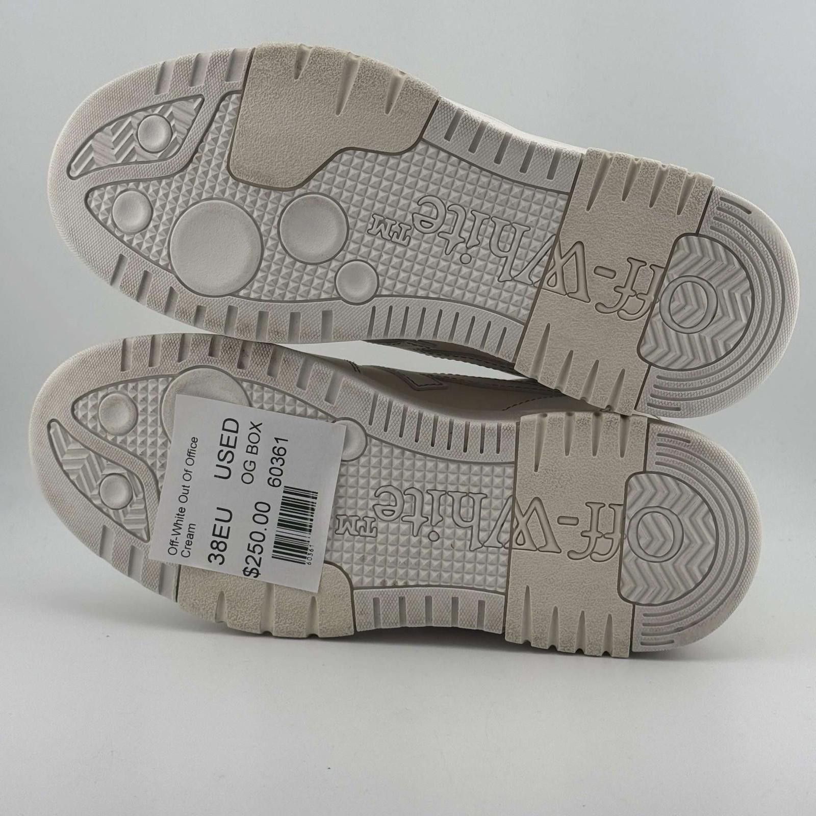 Off-White Off-White Out Of Office Cream 38EU Used OG Box Size US 8 / IT 38 - 6 Thumbnail