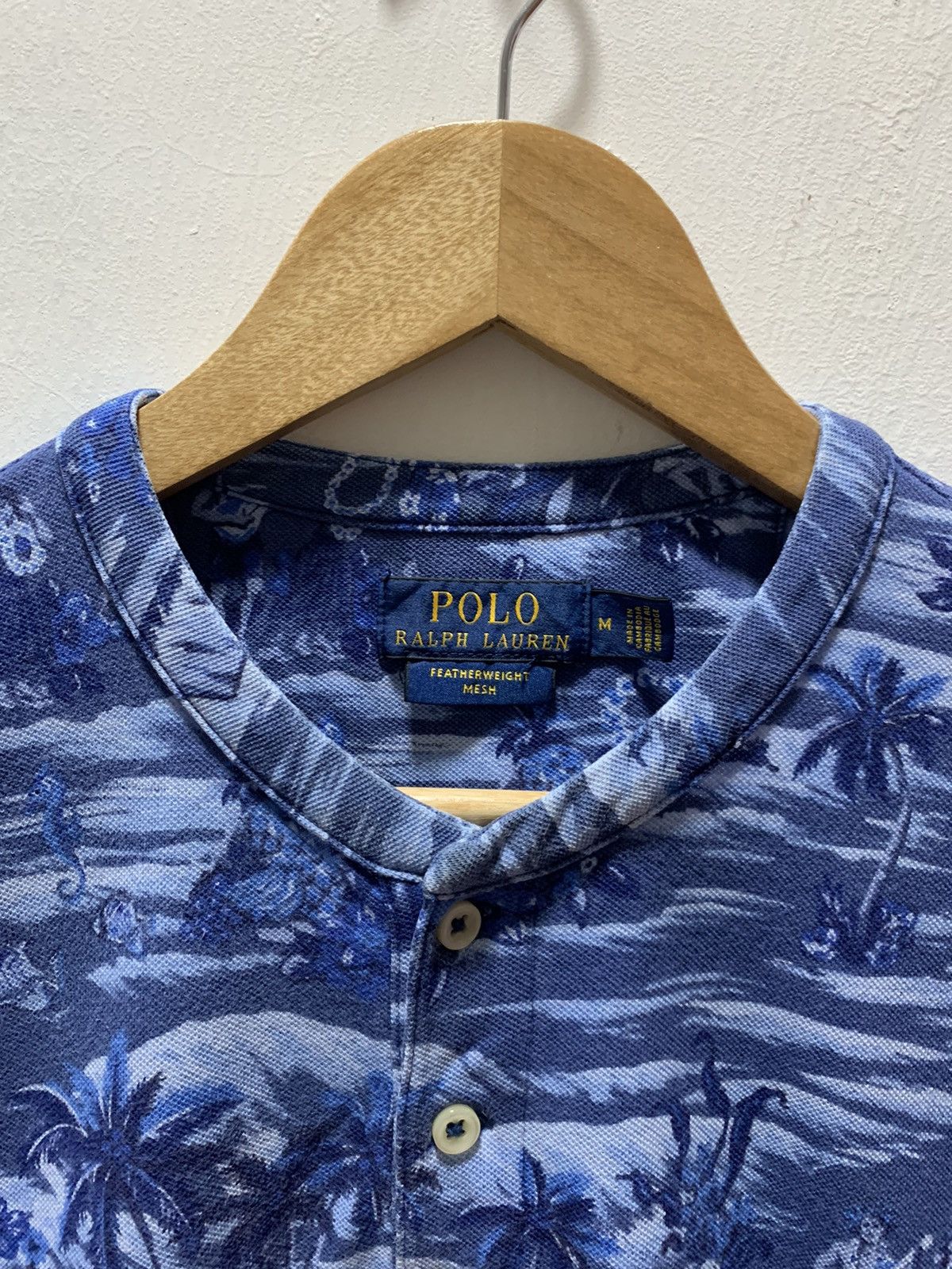 Polo Ralph Lauren Polo Ralph Lauren Hawaiian Short Sleeve Shirt Mens M Blue Size US M / EU 48-50 / 2 - 13 Thumbnail