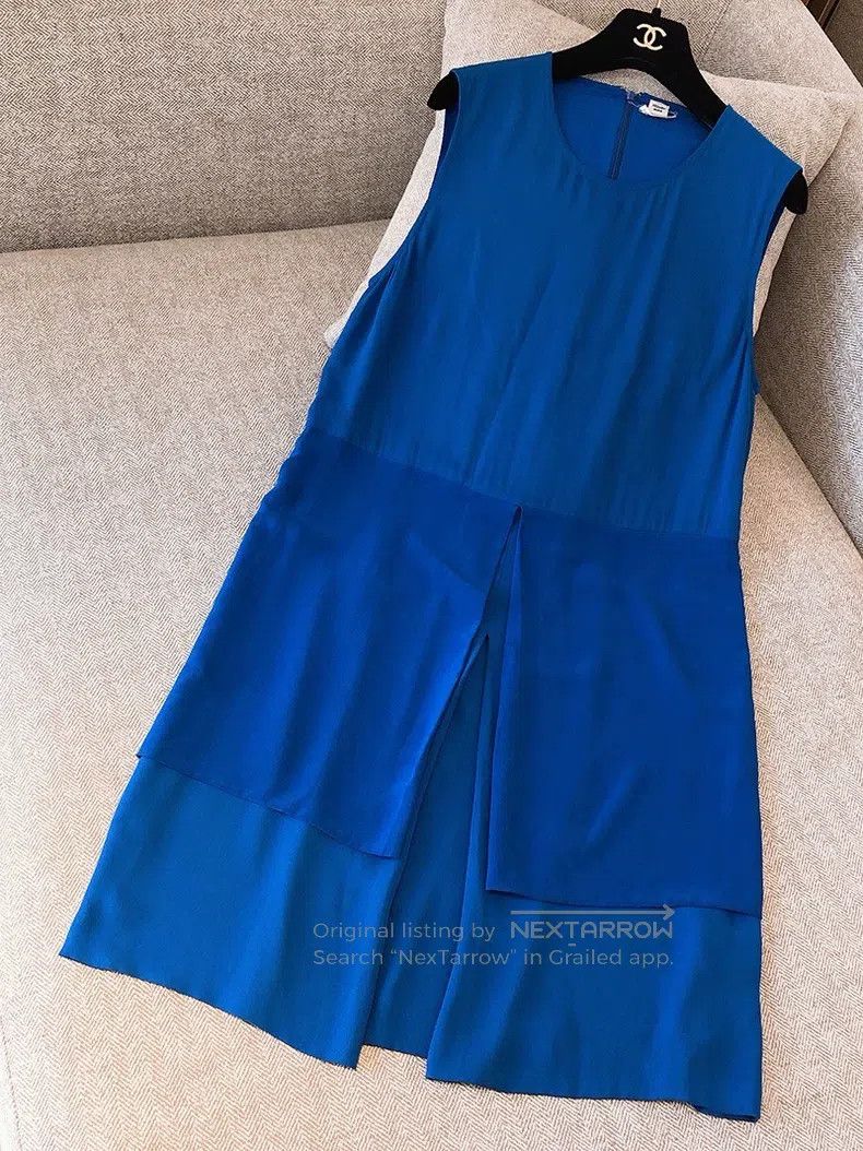 Hermes Hermes Blue silk dress | Grailed